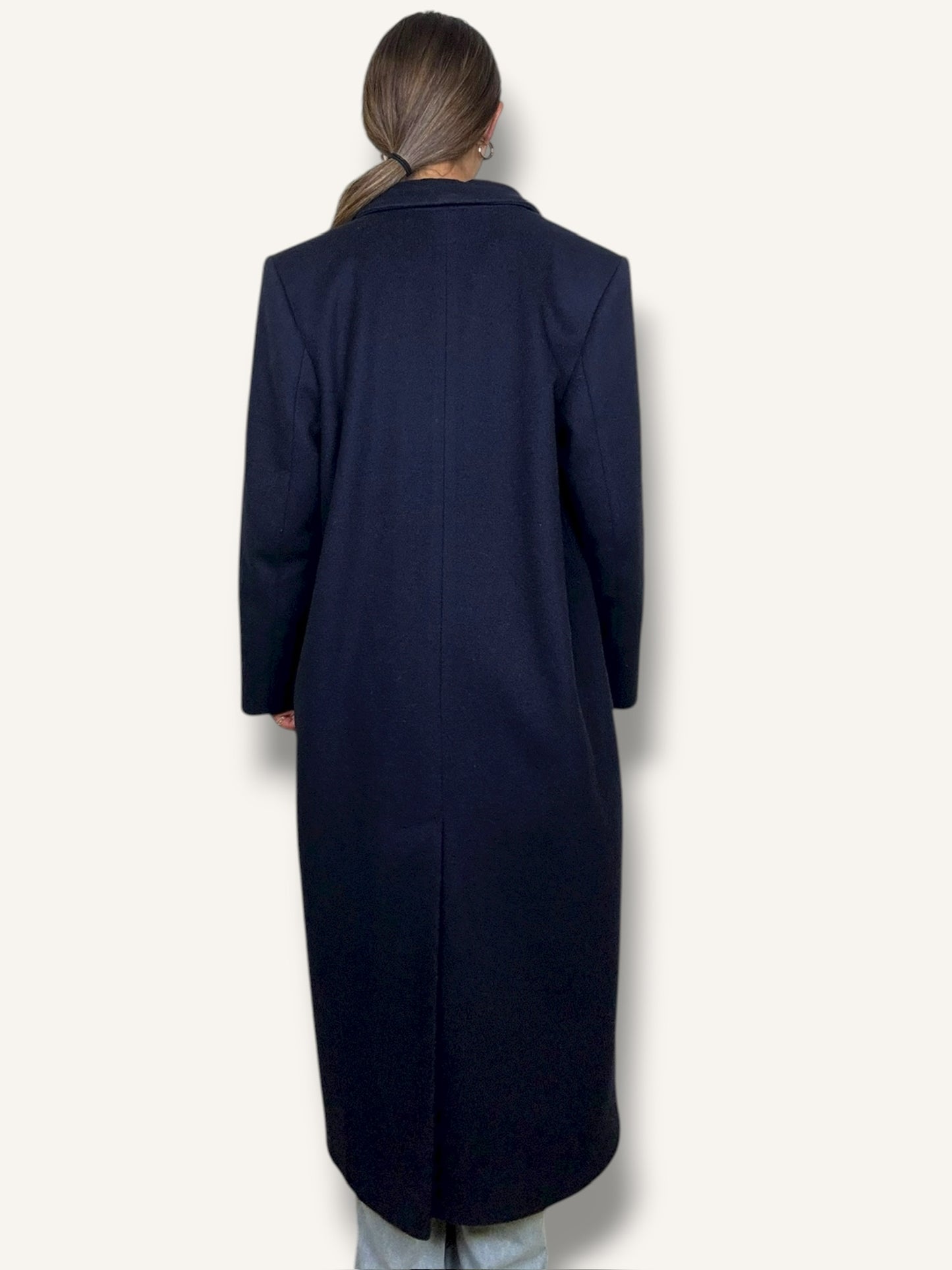 Navy Wool Coat