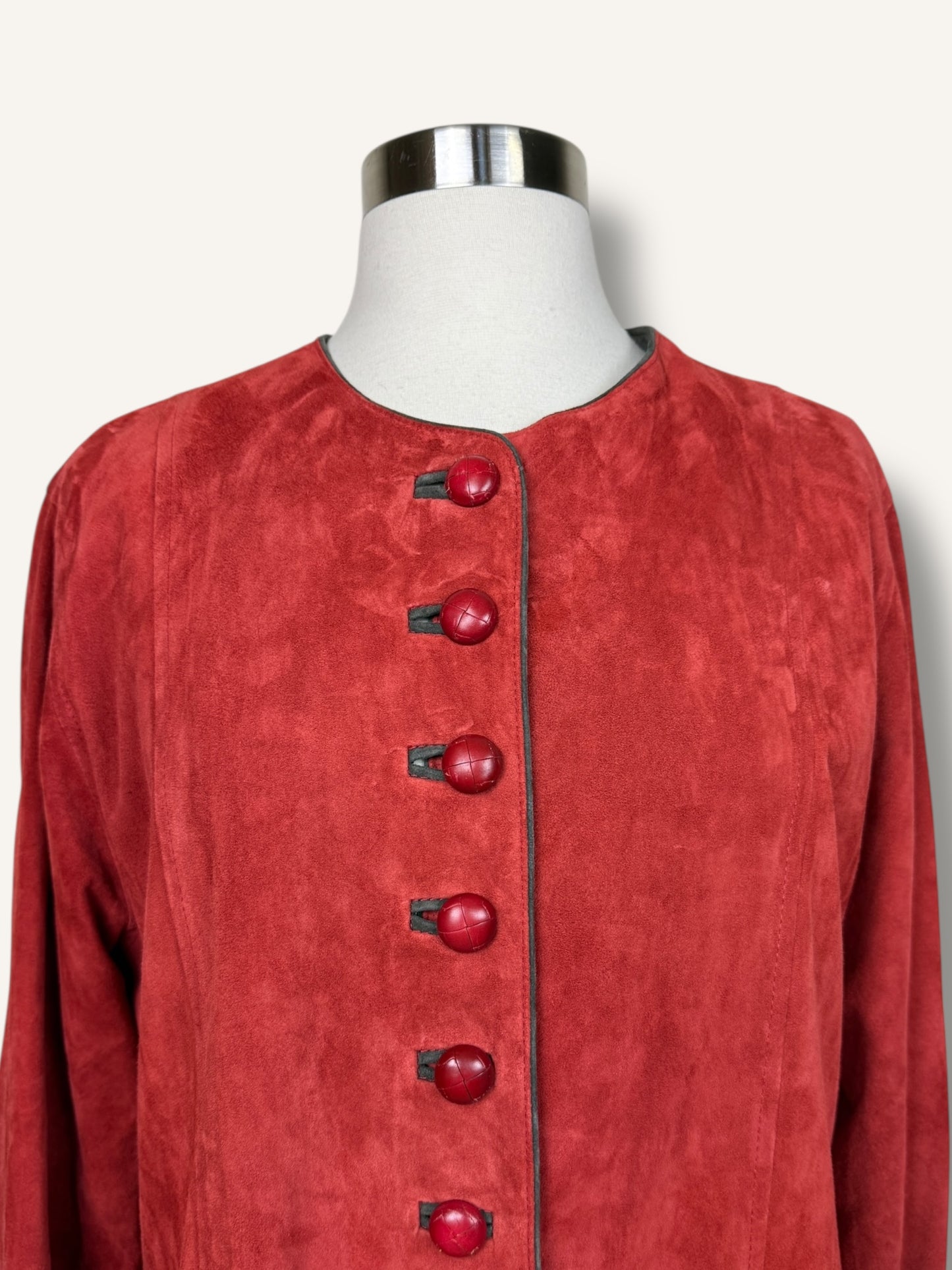 Terracotta Suede Jacket