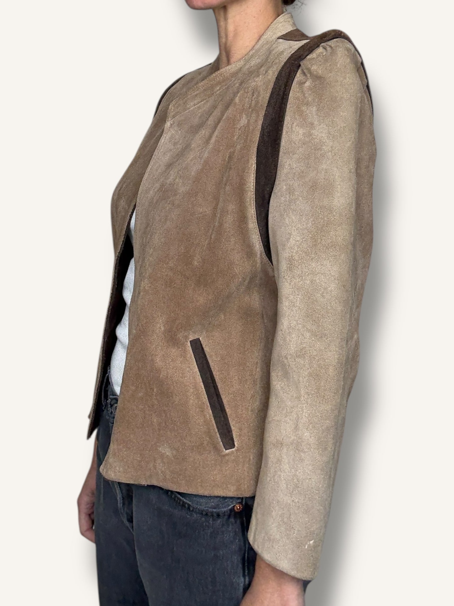 Suede Cropped Jacket