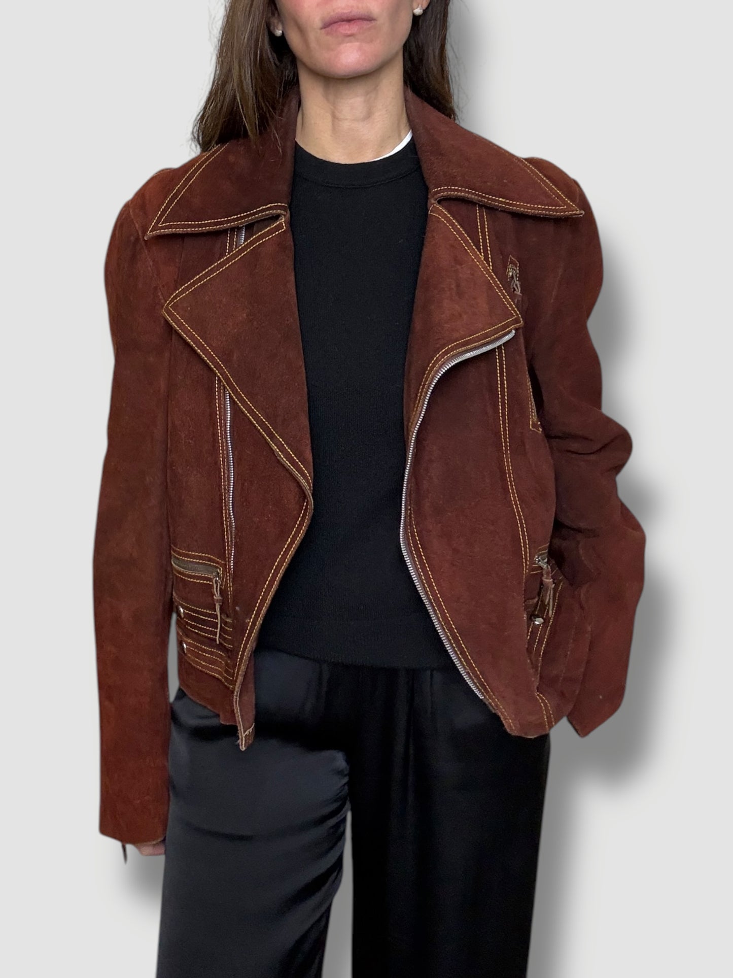 Suede Moto Jacket