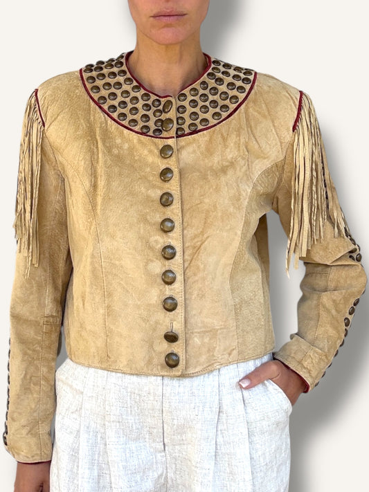 Studded Suede Jacket
