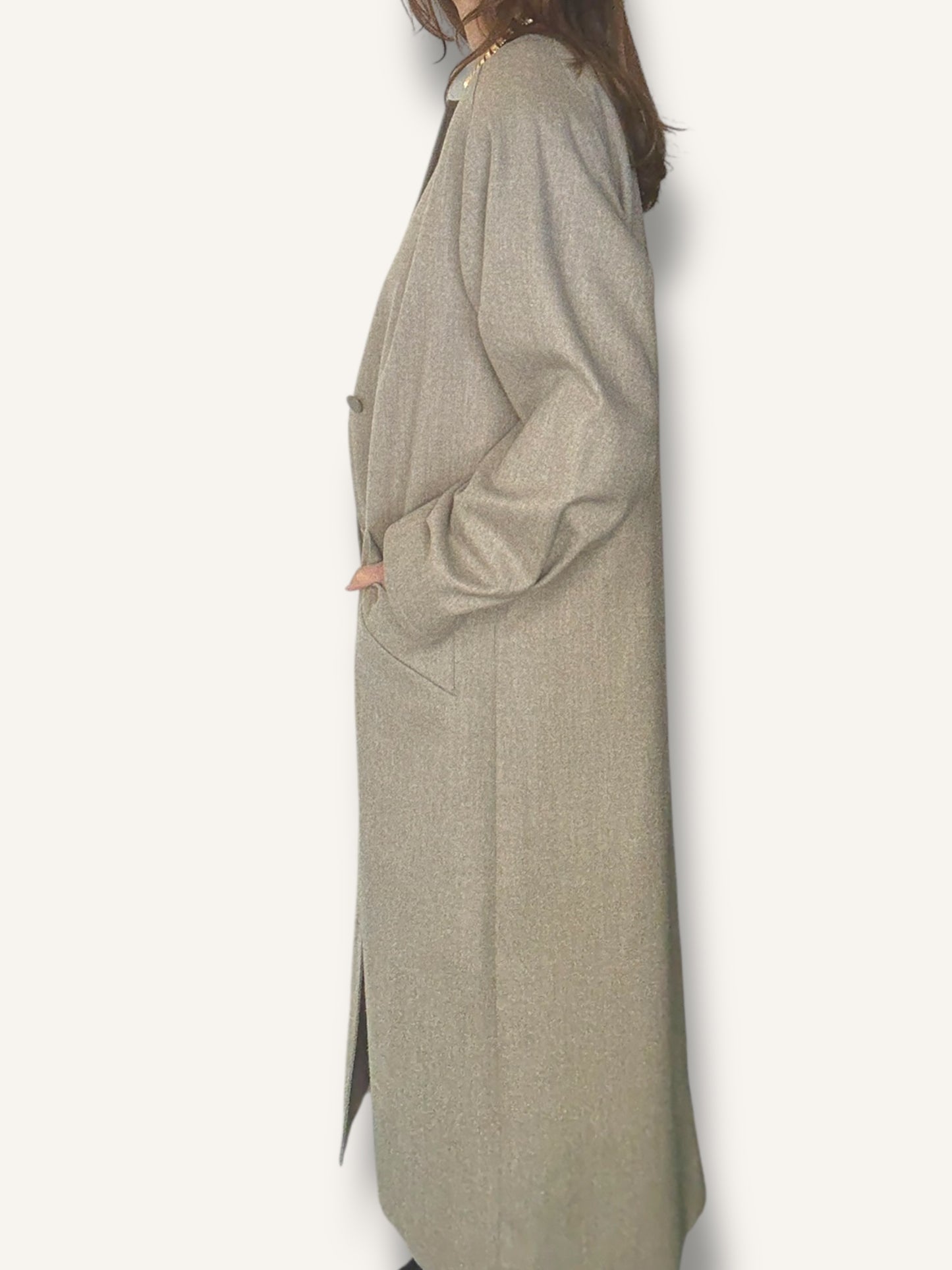 Taupe Boxy Coat