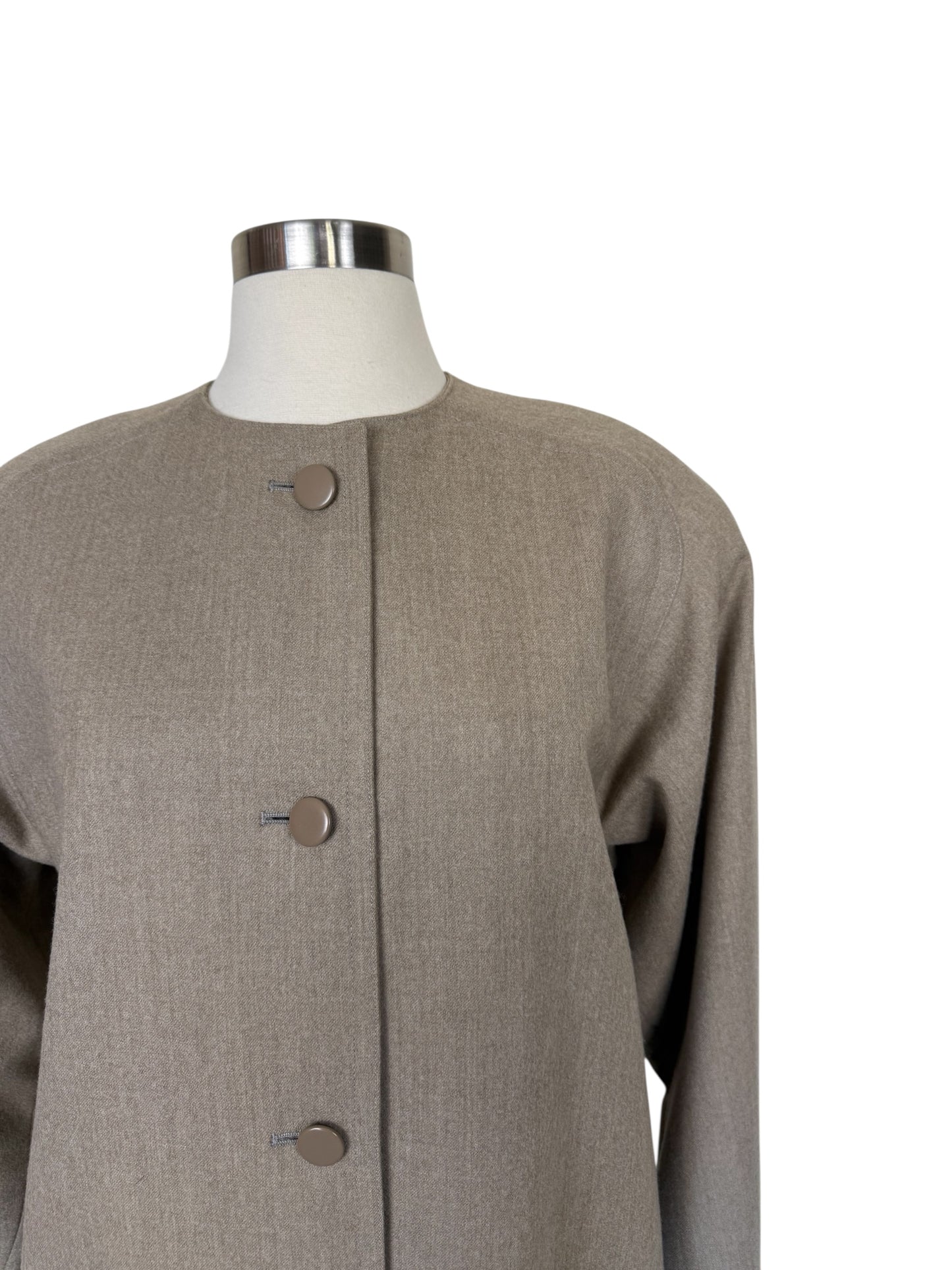 Taupe Boxy Coat
