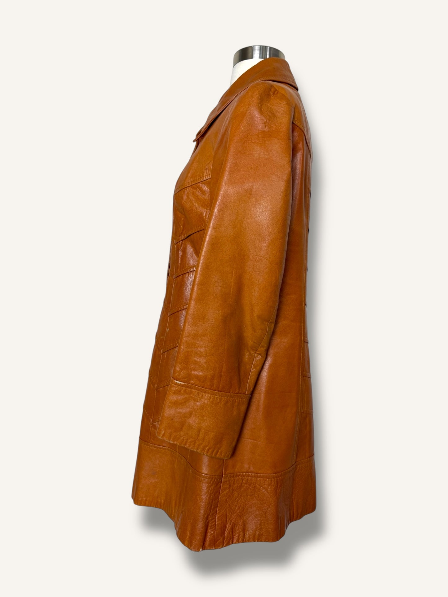 70's Leather Coat