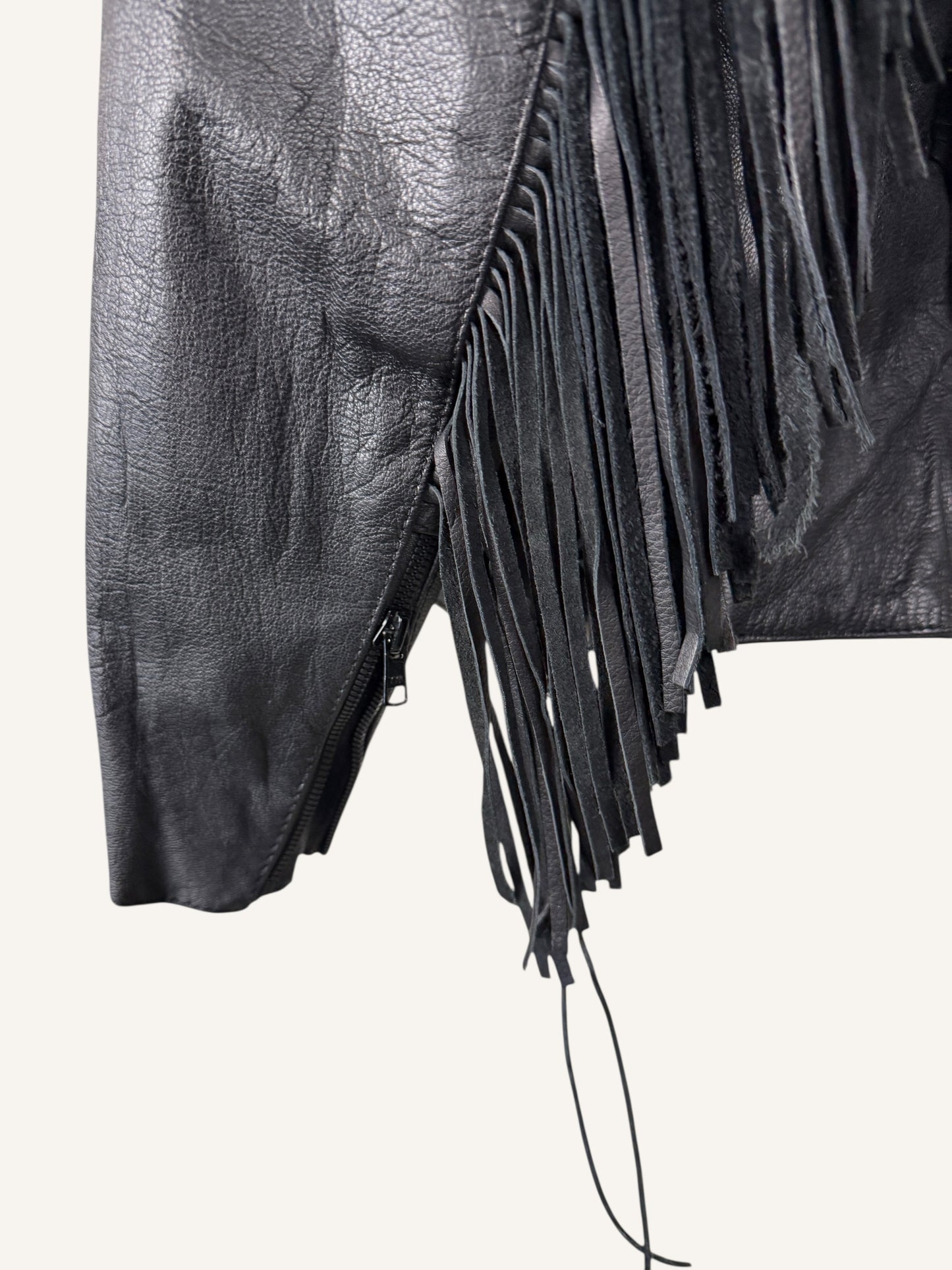 Fringe Leather Jacket