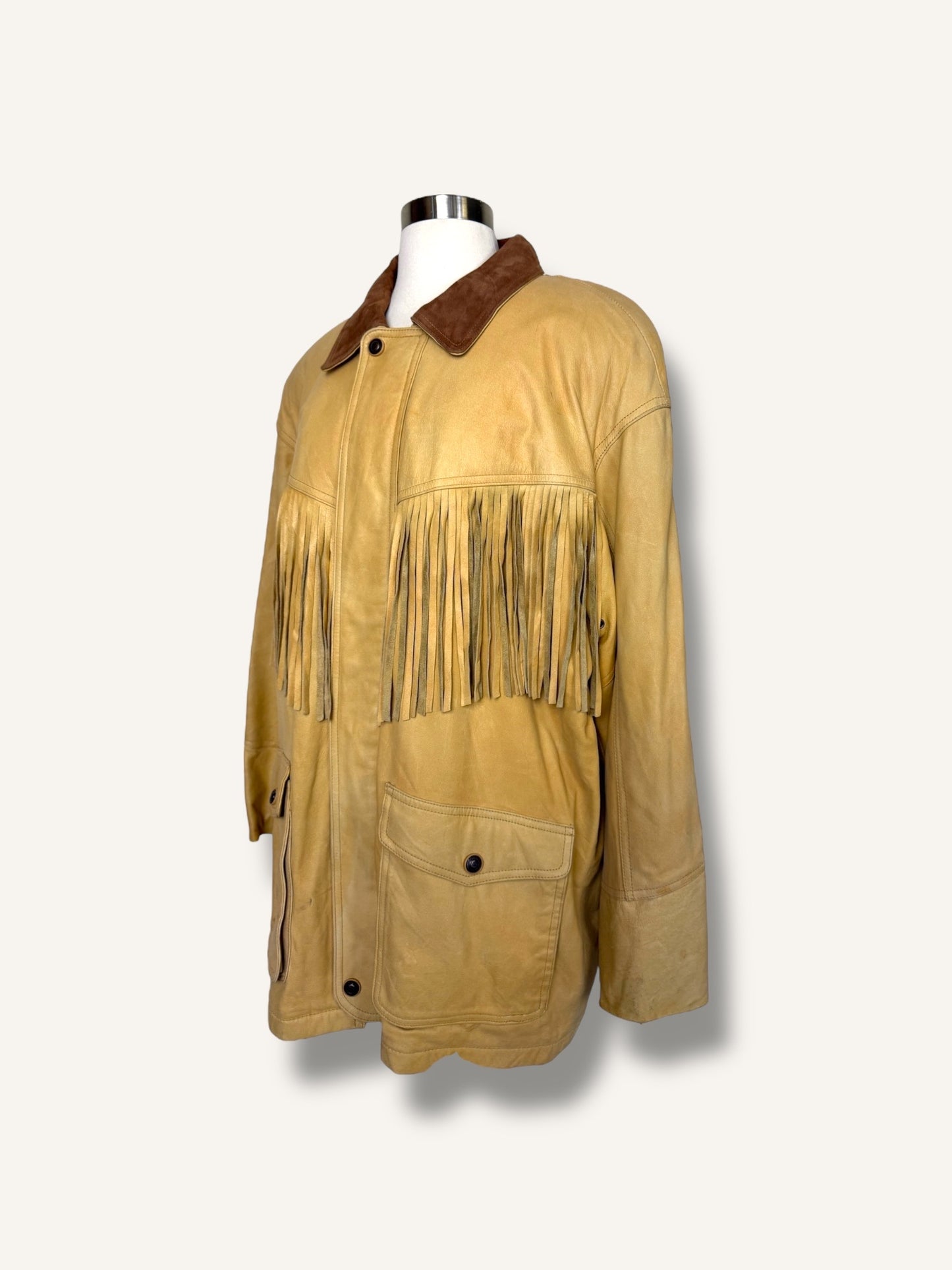 Fringe Leather Jacket