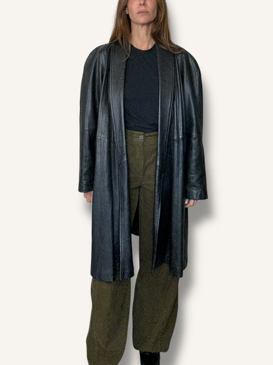 Long Leather Coat