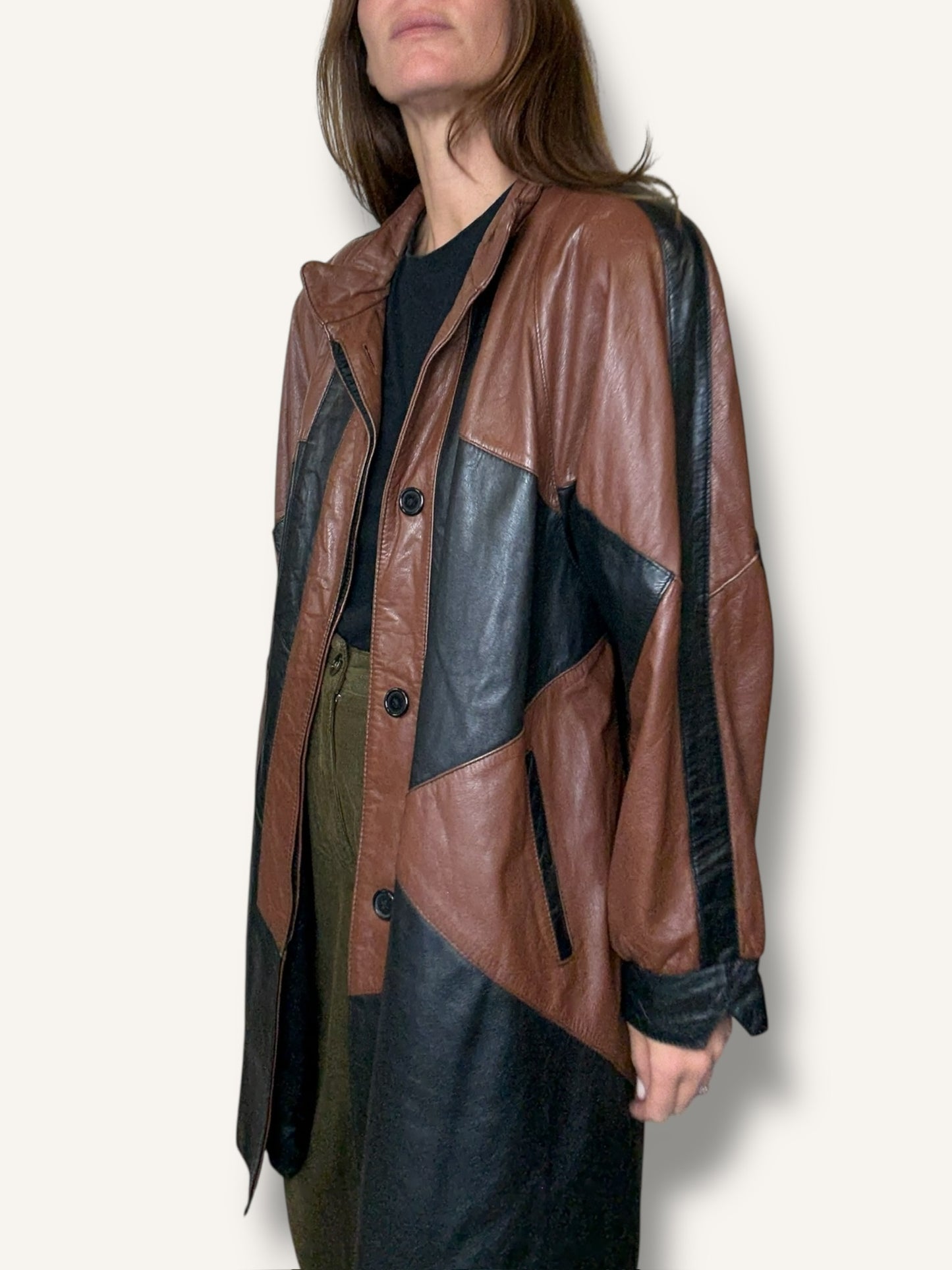 Patchwork Leather Jacket