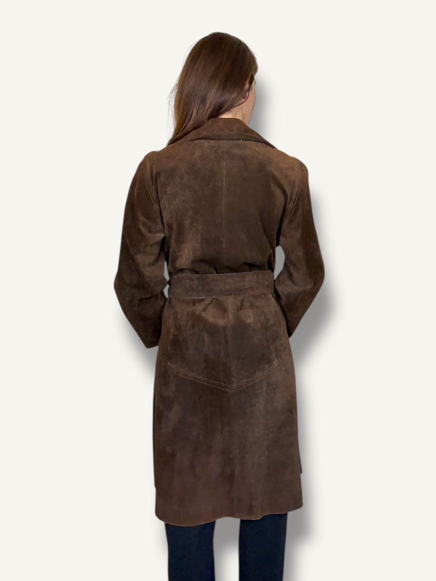 Suede Trench Coat