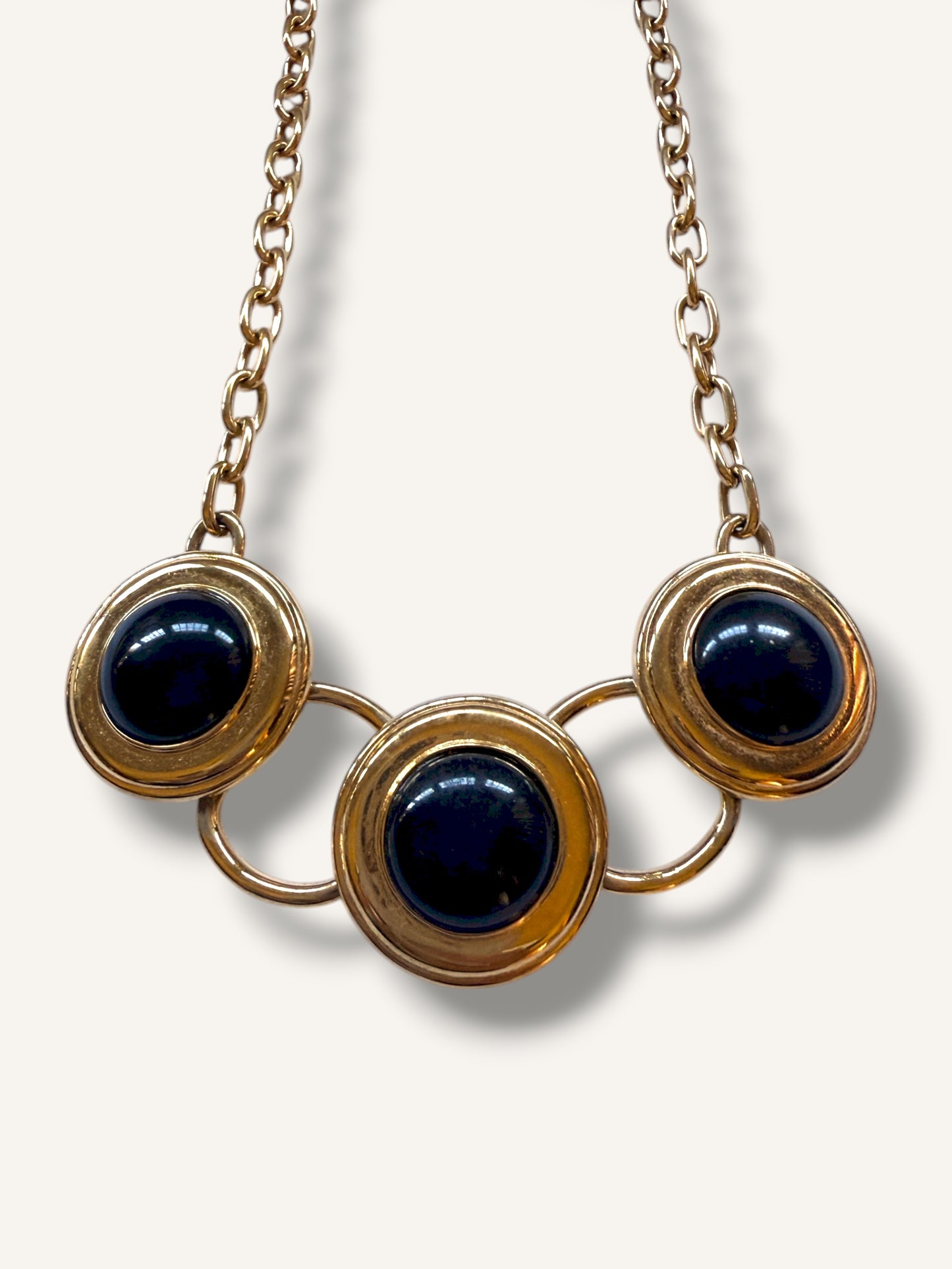 Triple Cabochons Necklace