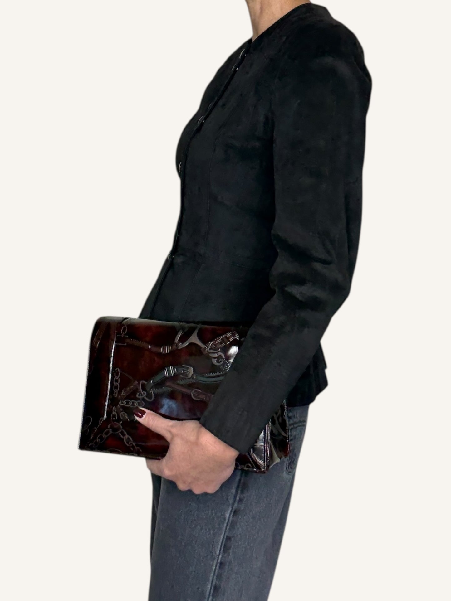 Glossy Shoulder Bag