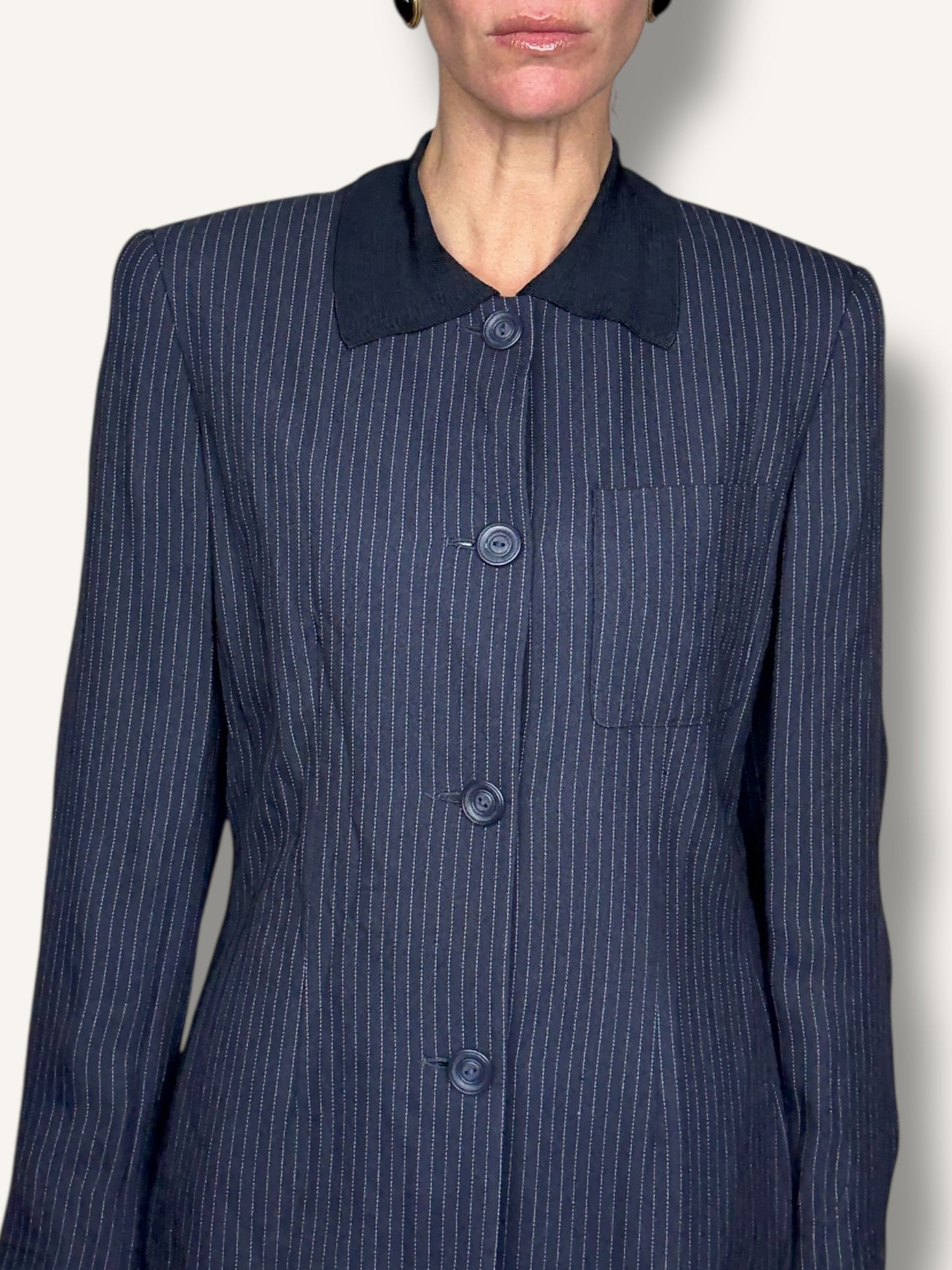 Pinstriped Blazer