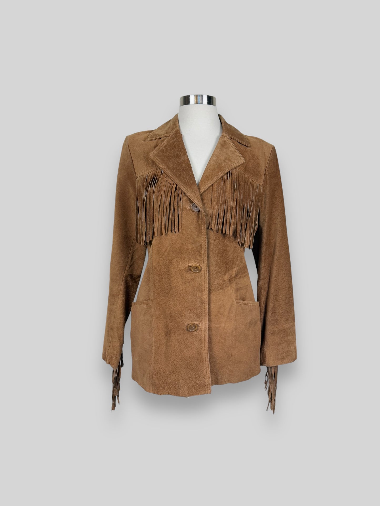 Suede Fringe Jacket