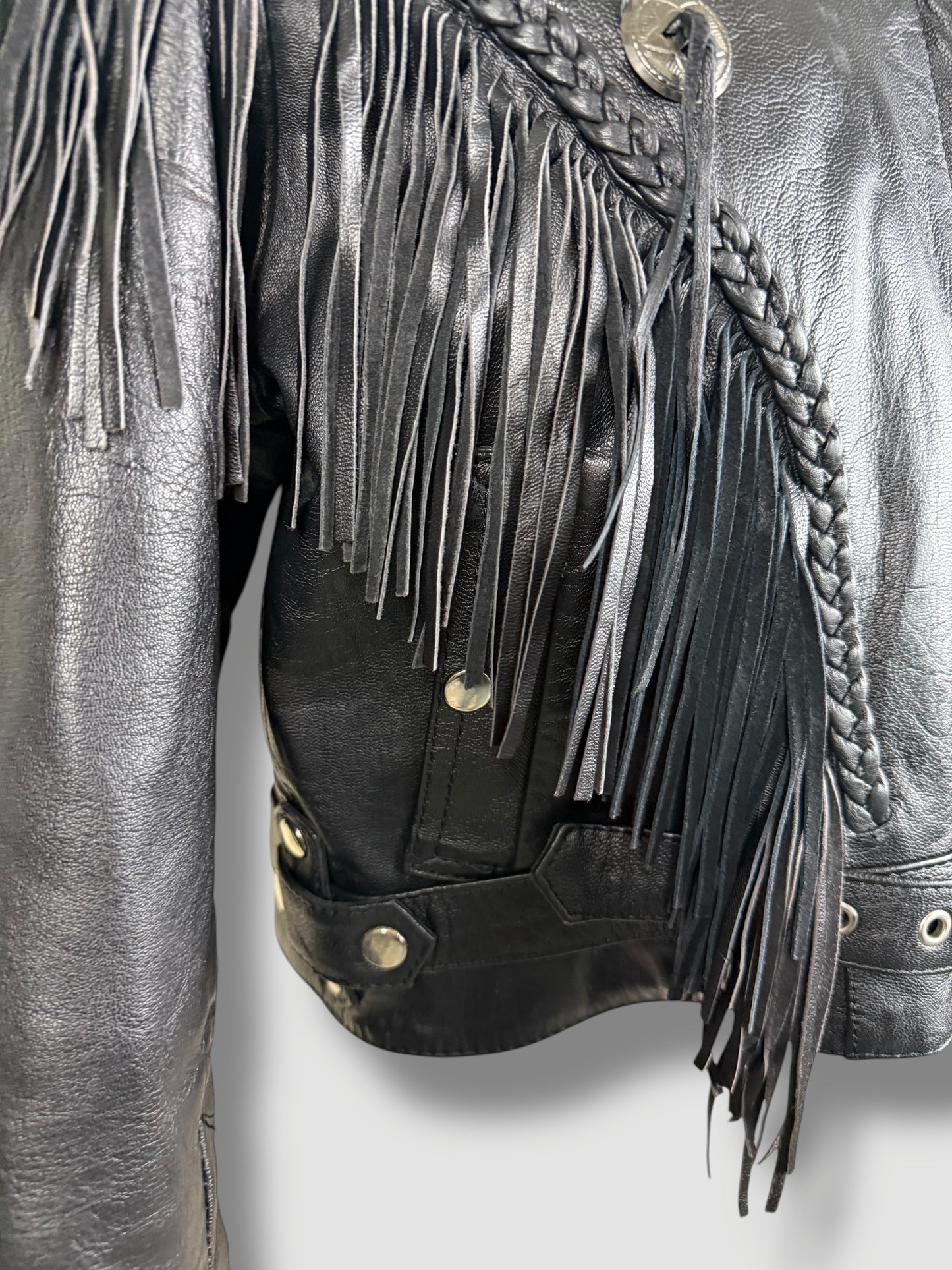 Fringe Leather Jacket