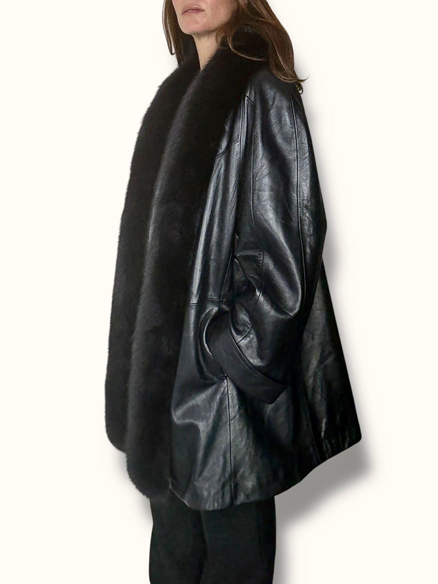 Leather & Fox Coat