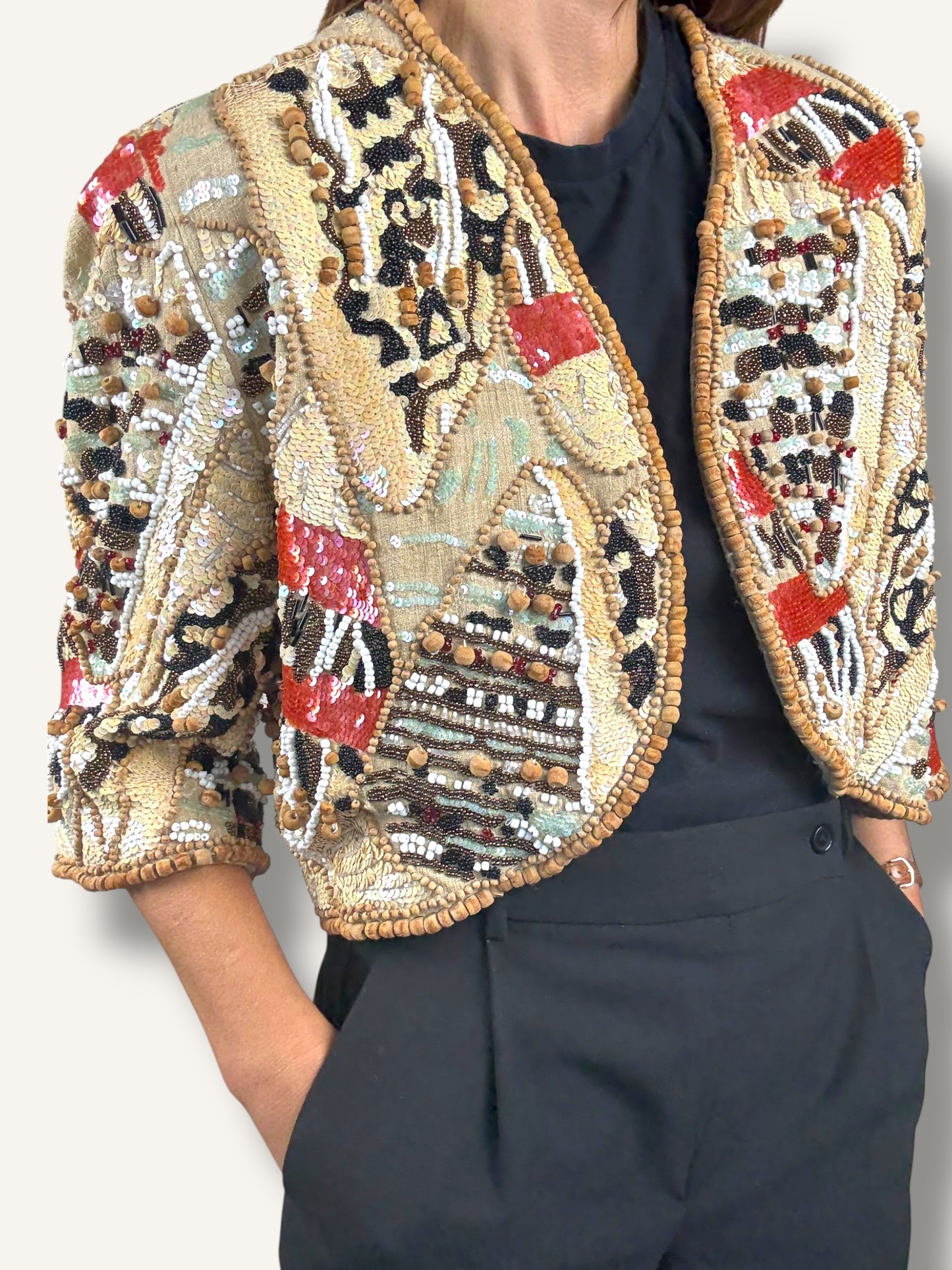 Sequin Bolero Jacket