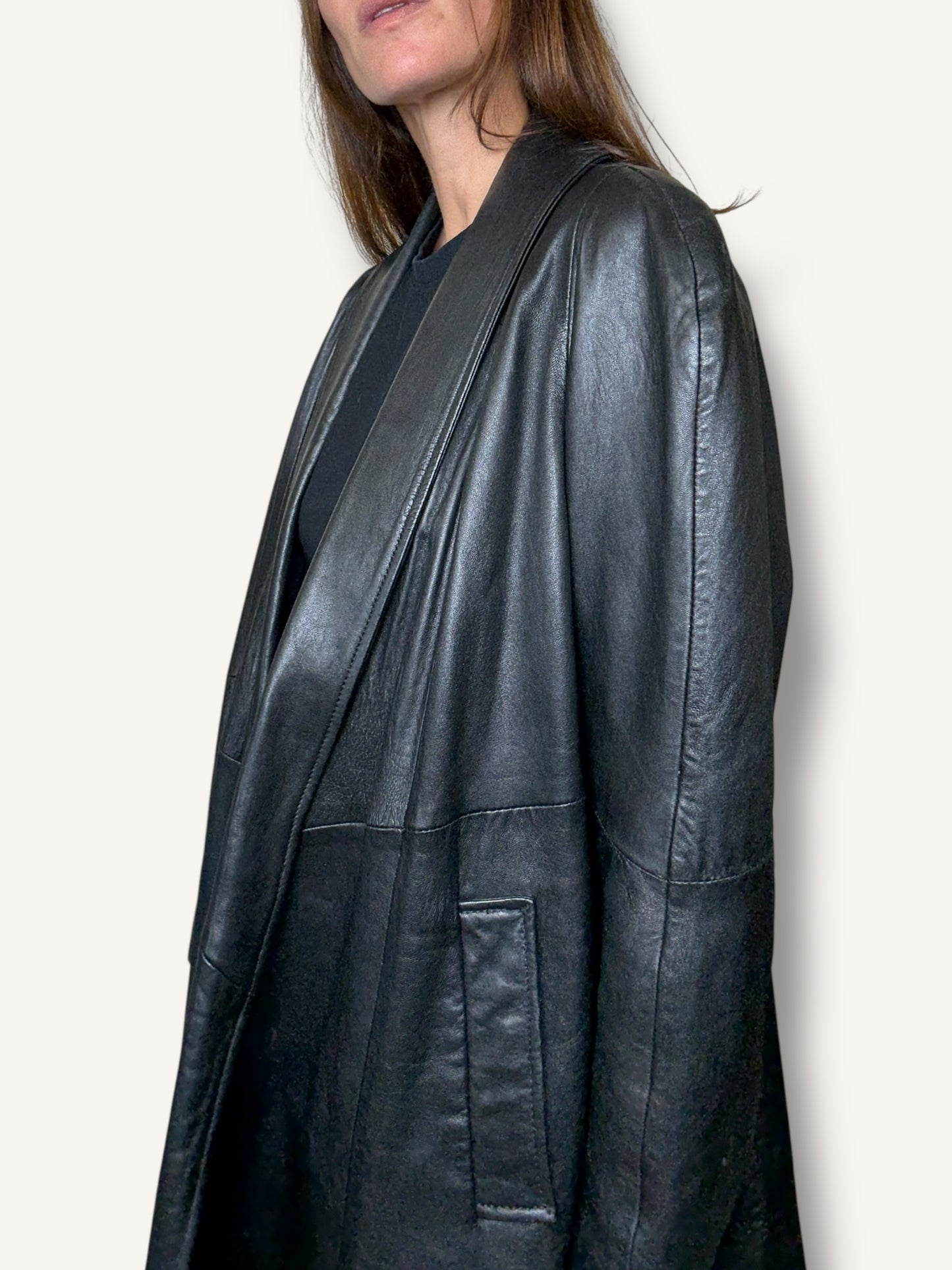 Long Leather Coat
