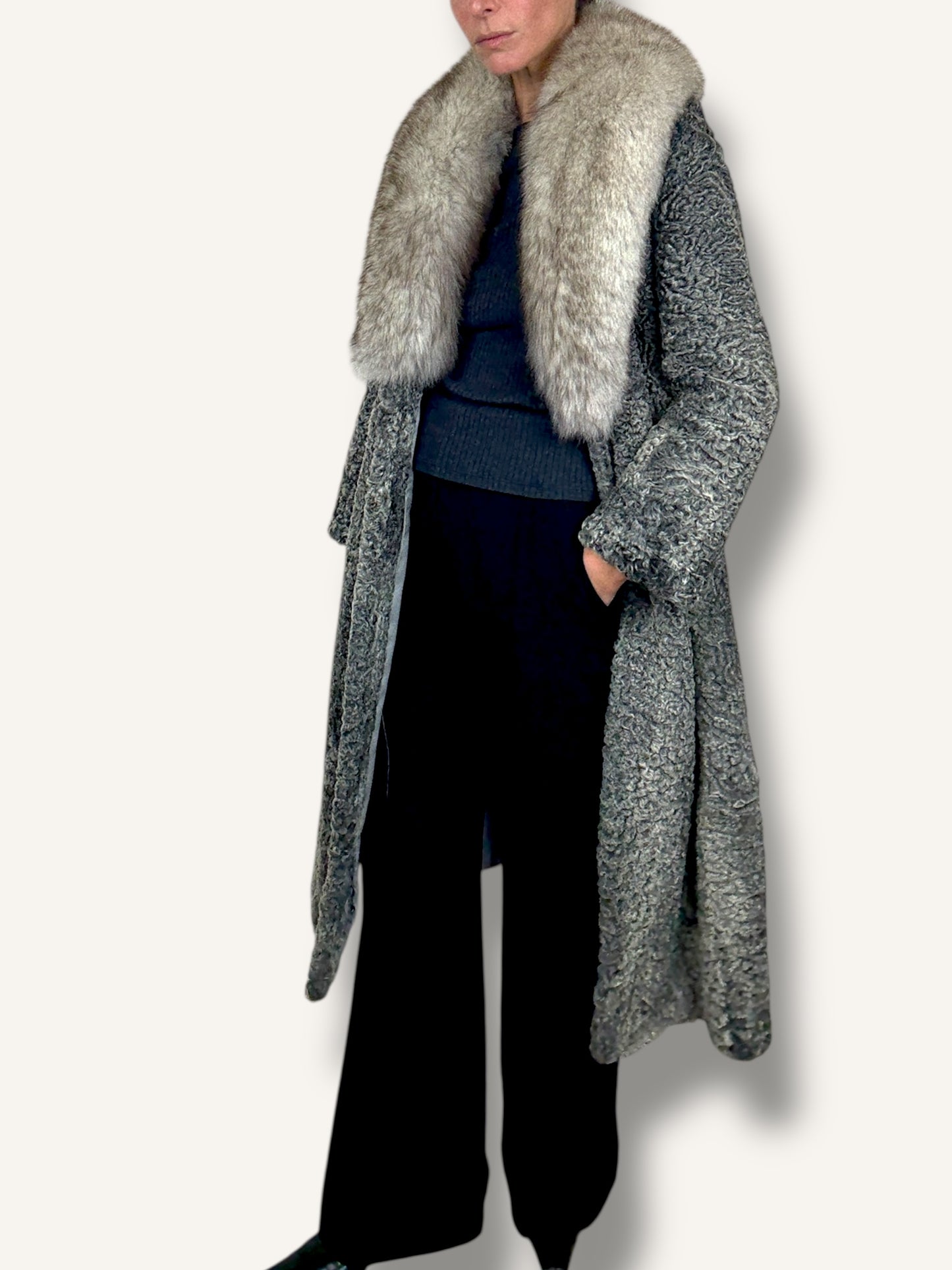 Lambskin and Mink Coat