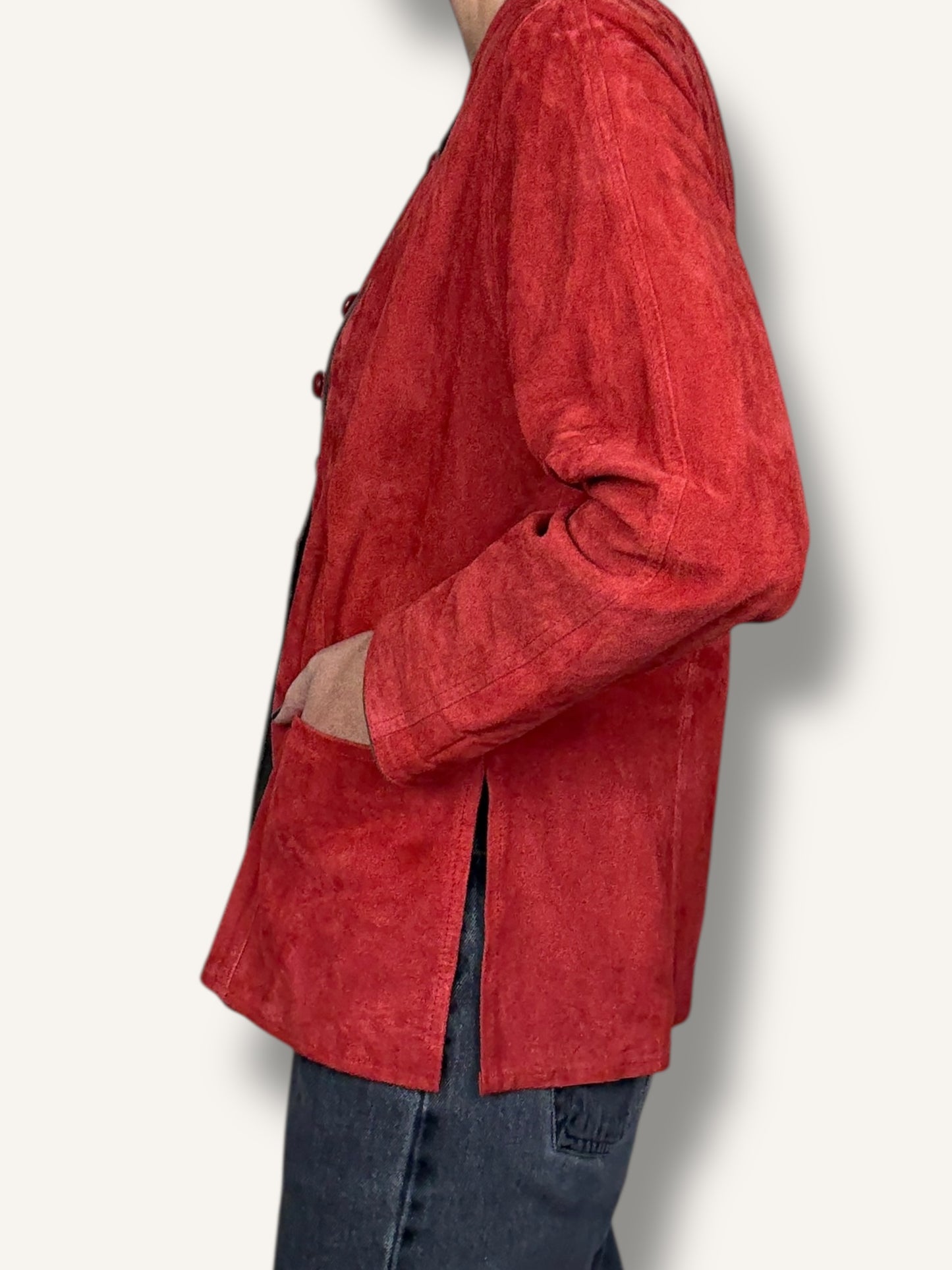 Terracotta Suede Jacket