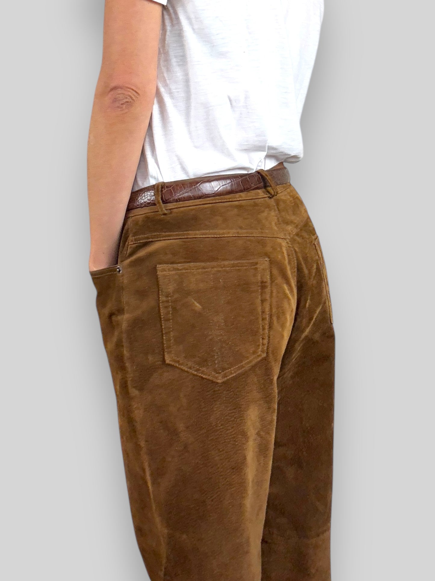 Suede Pants