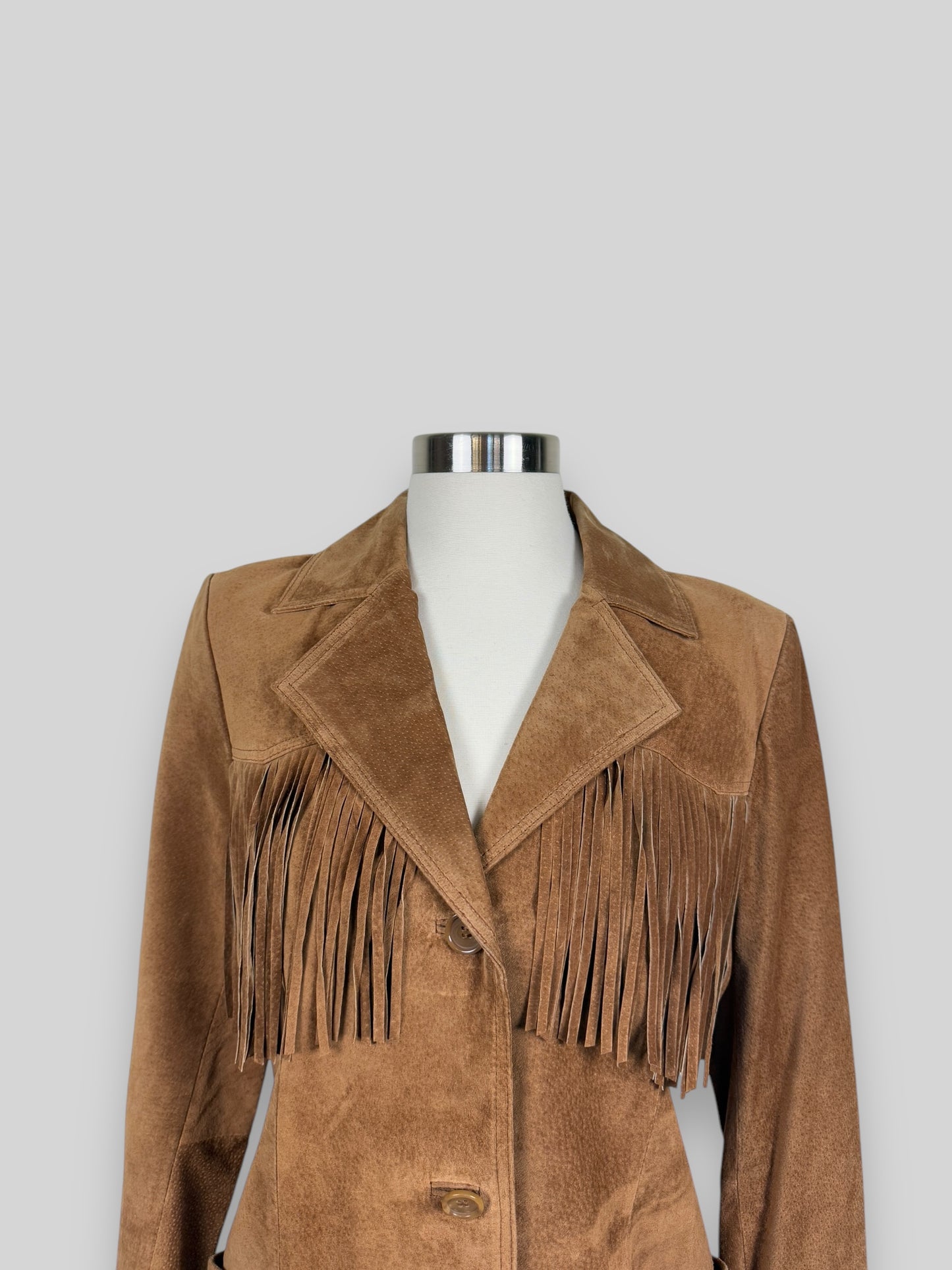 Suede Fringe Jacket