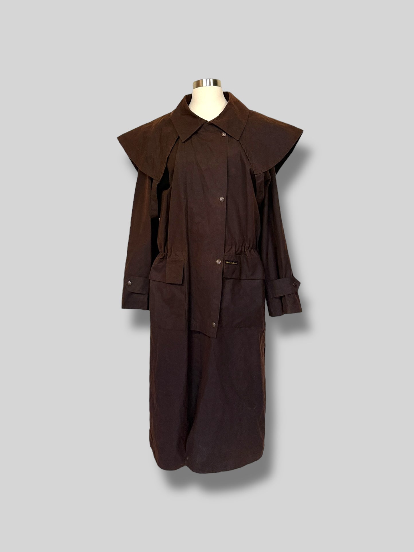 Brown Oilskin Trench