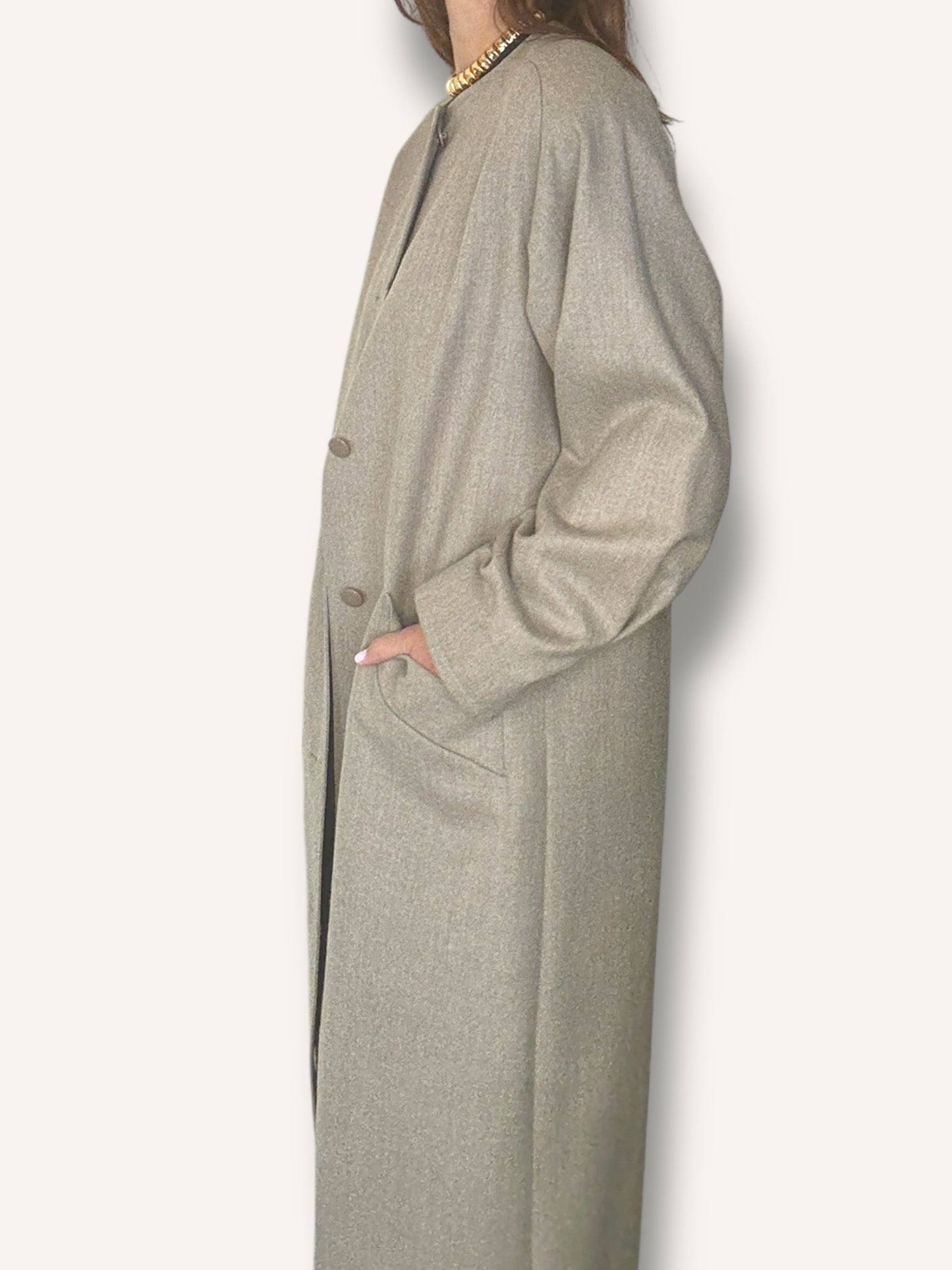 Taupe Boxy Coat