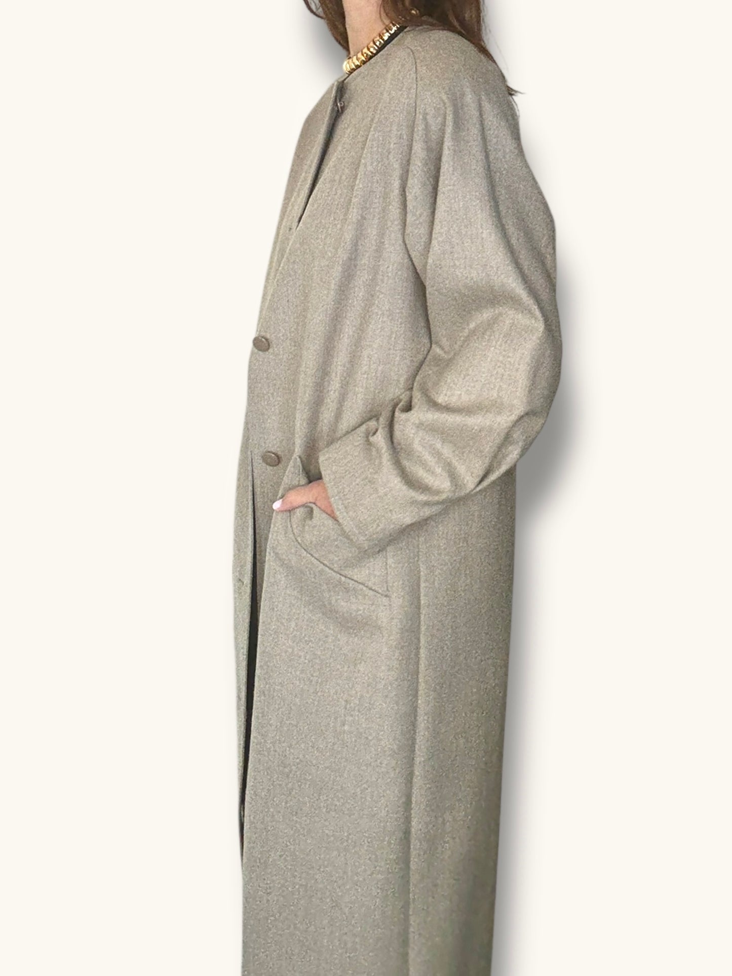 Taupe Boxy Coat