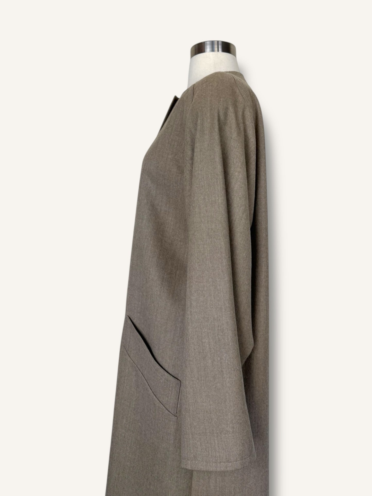 Taupe Boxy Coat
