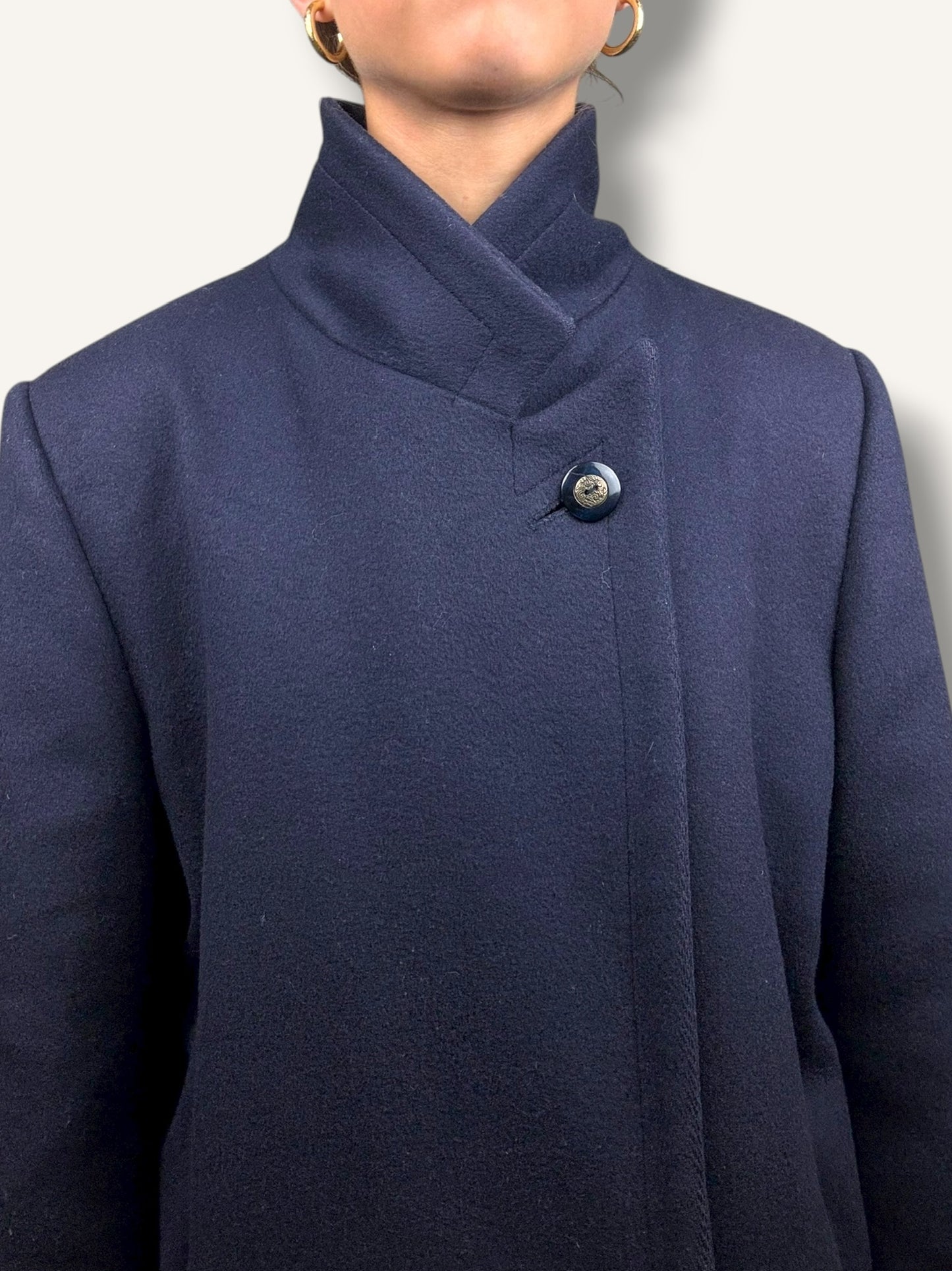 Navy Wool Coat