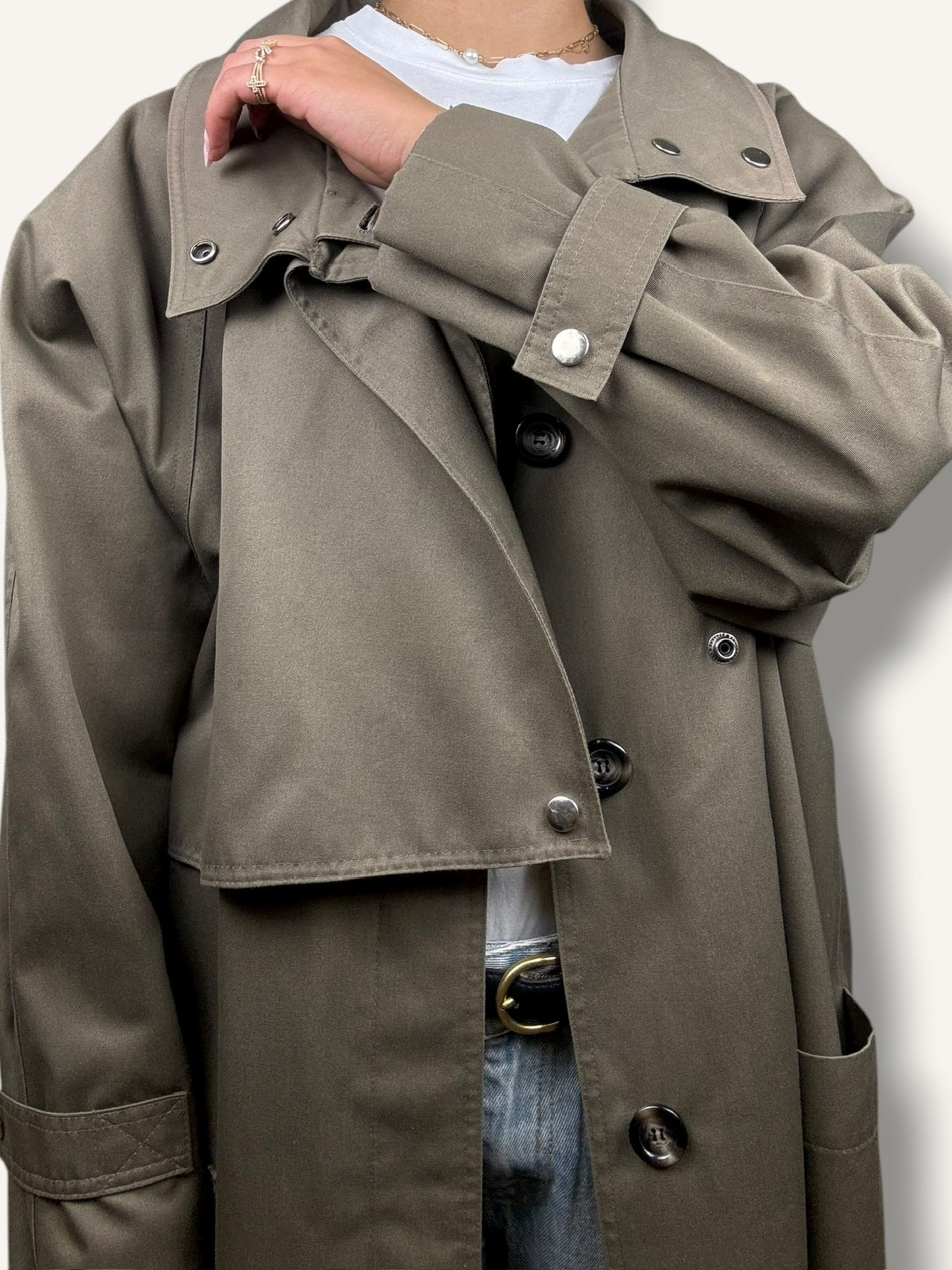 Gunmetal Green Trench