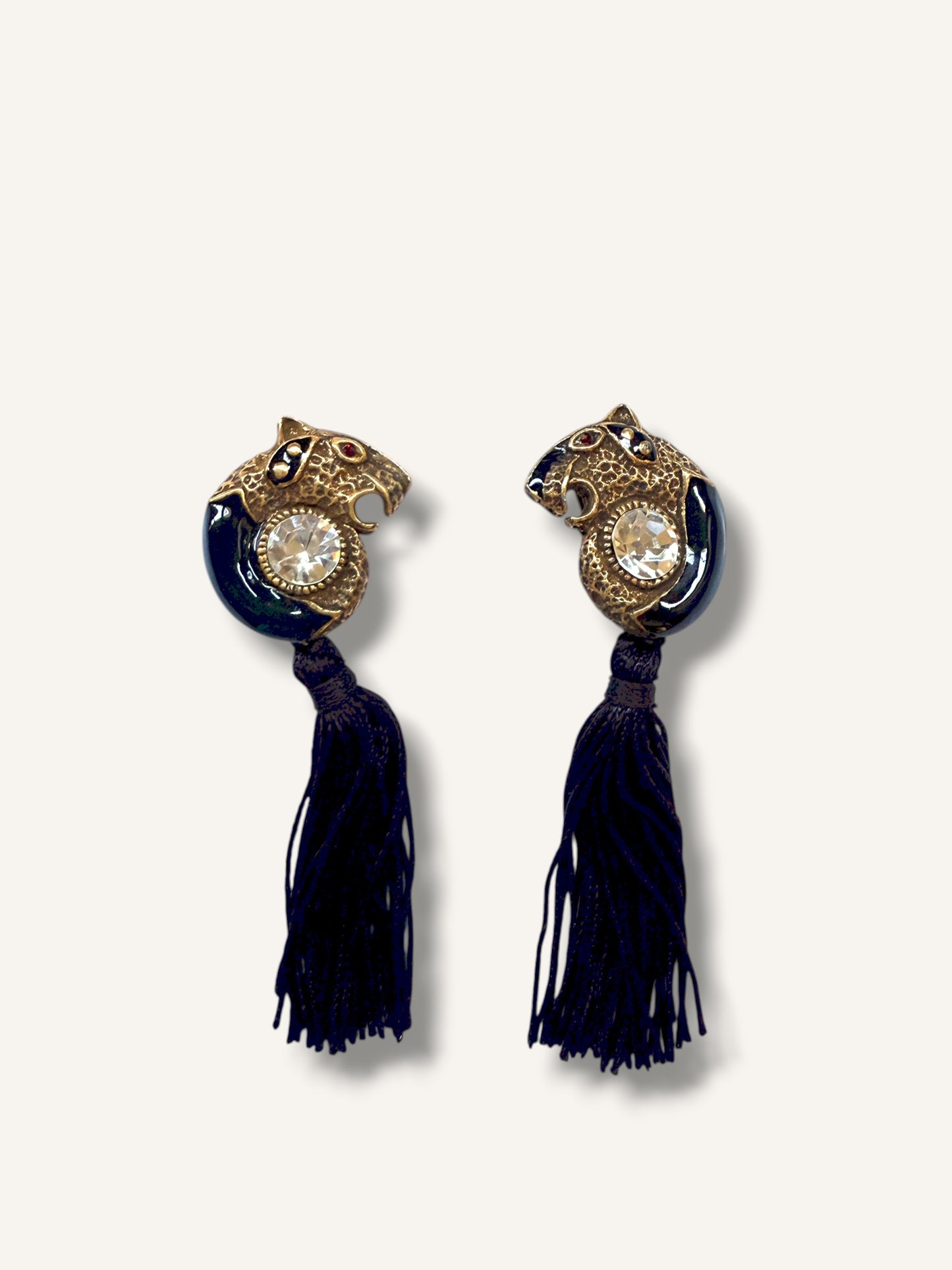 Panther Tassel Earrings