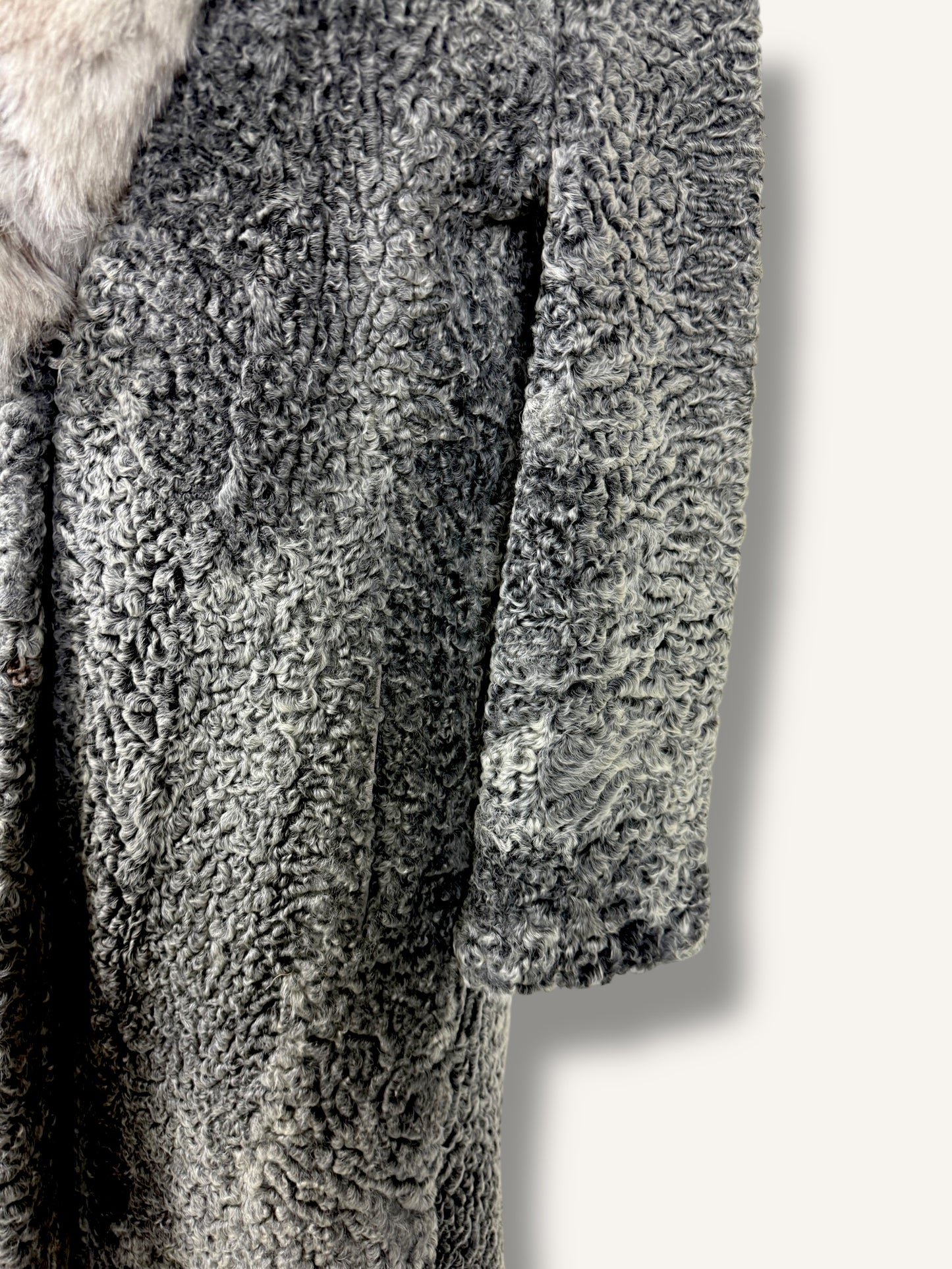 Lambskin and Mink Coat