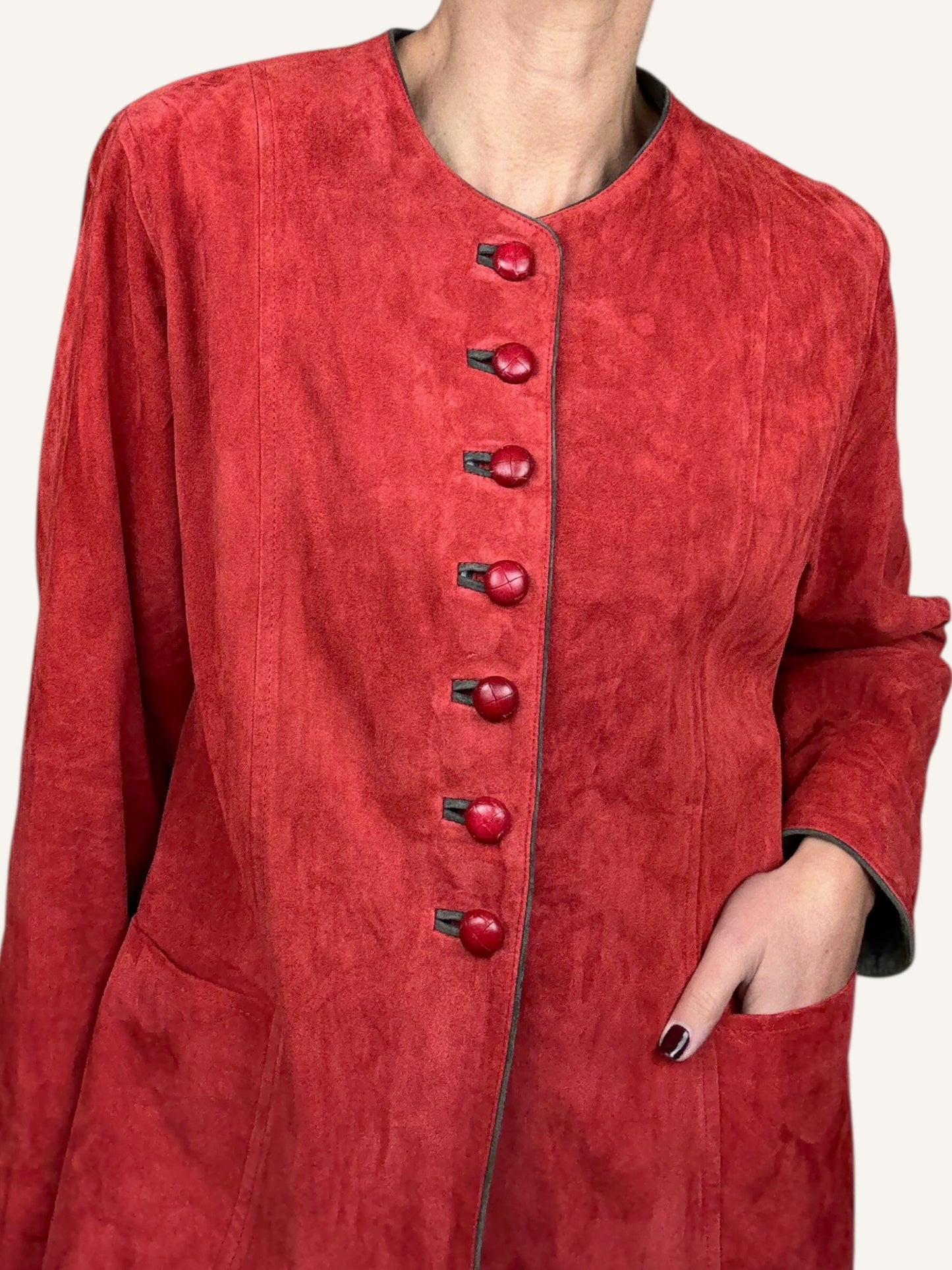 Terracotta Suede Jacket