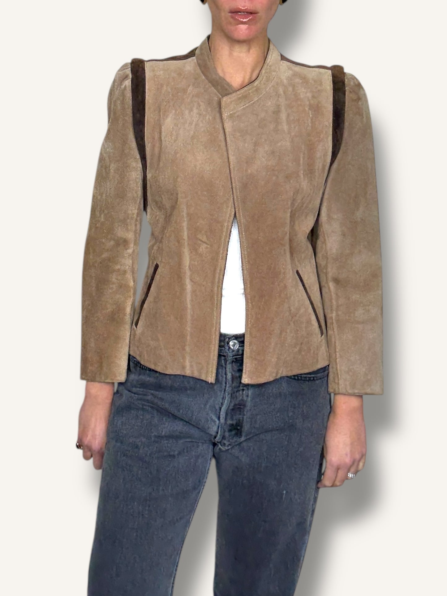Suede Cropped Jacket