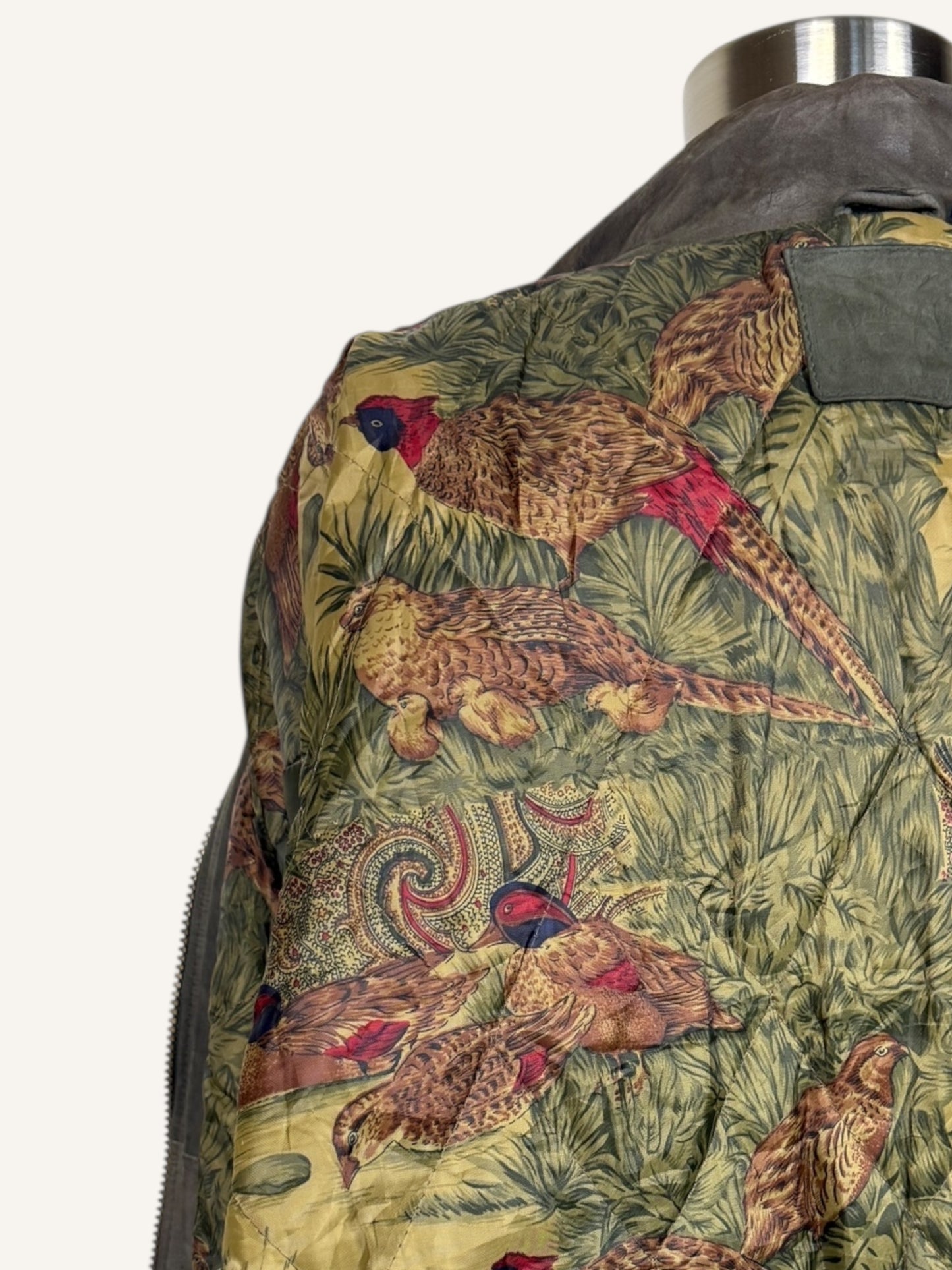 Grey Suede Bomber Jacket