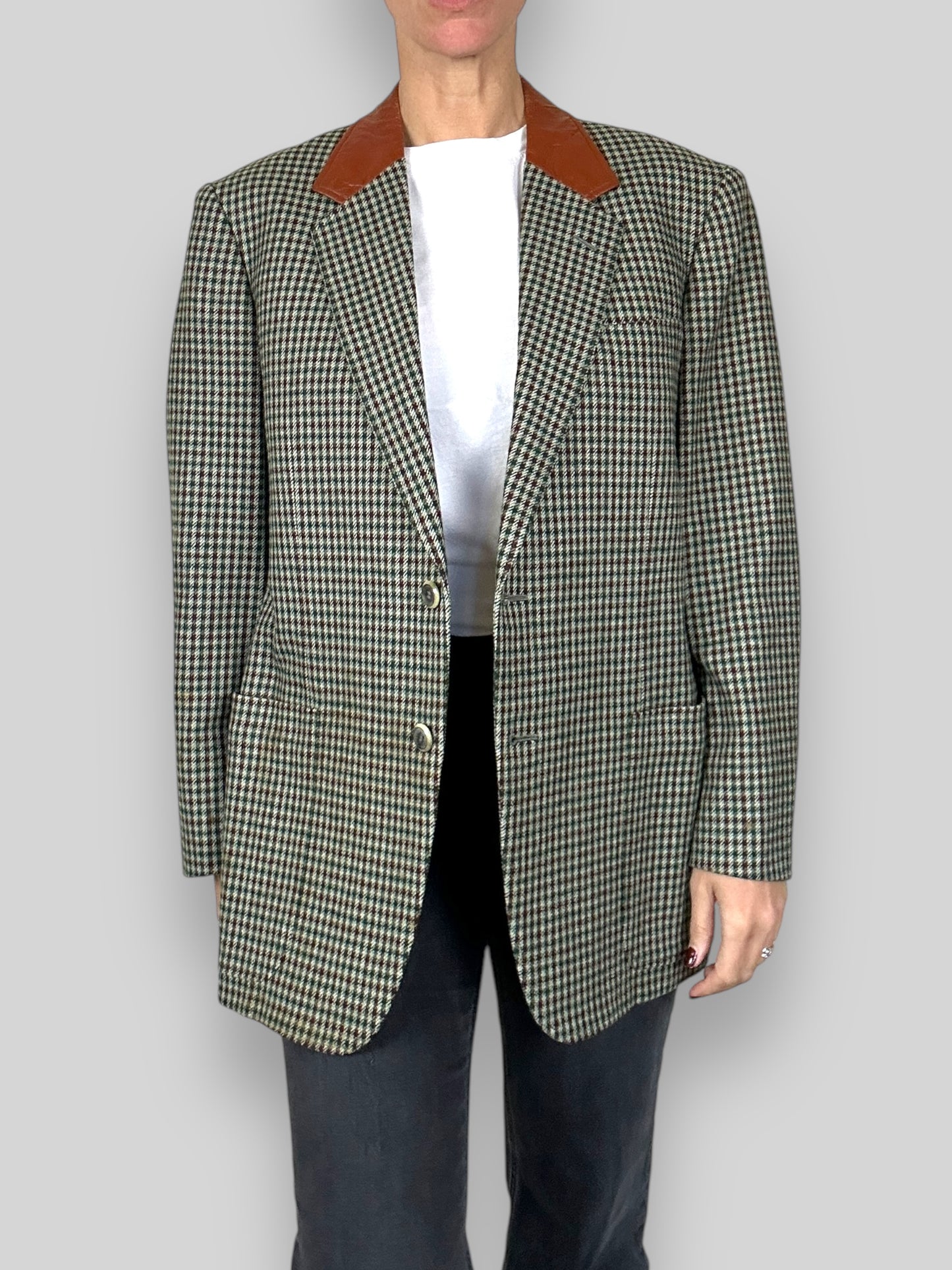 Checked Blazer