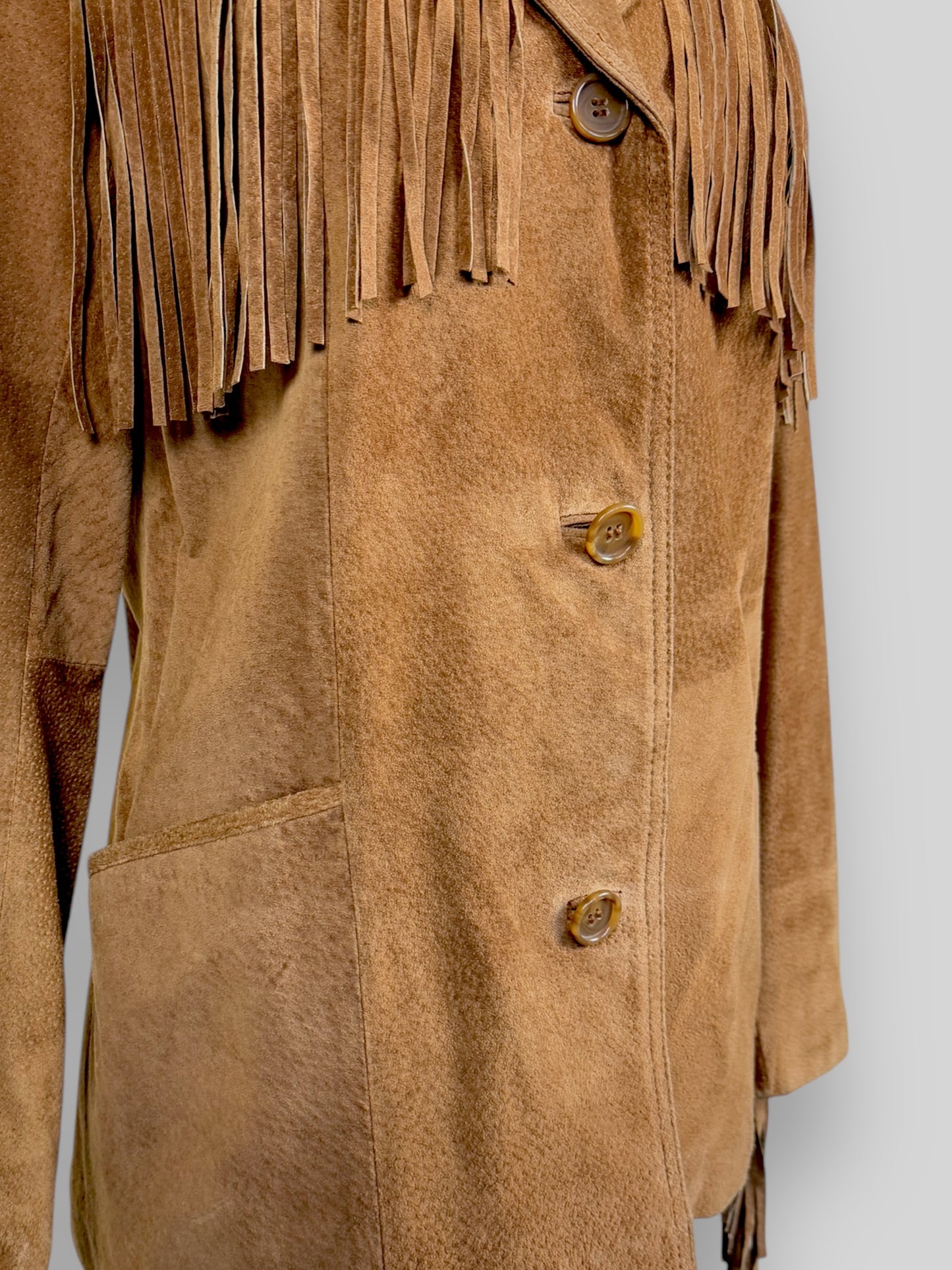 Suede Fringe Jacket