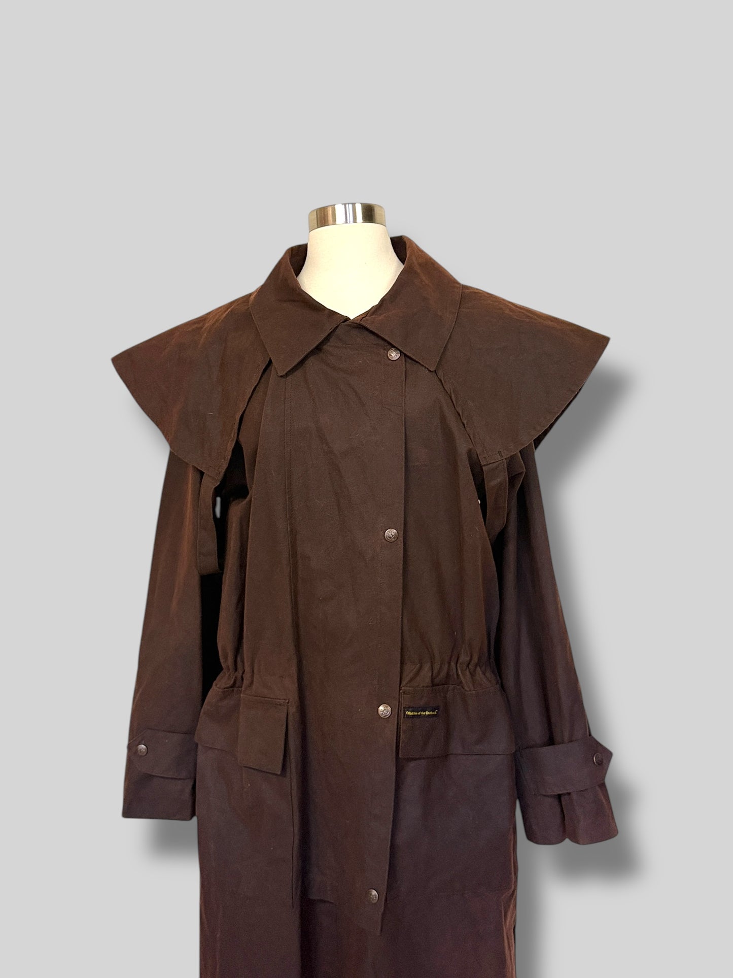 Brown Oilskin Trench