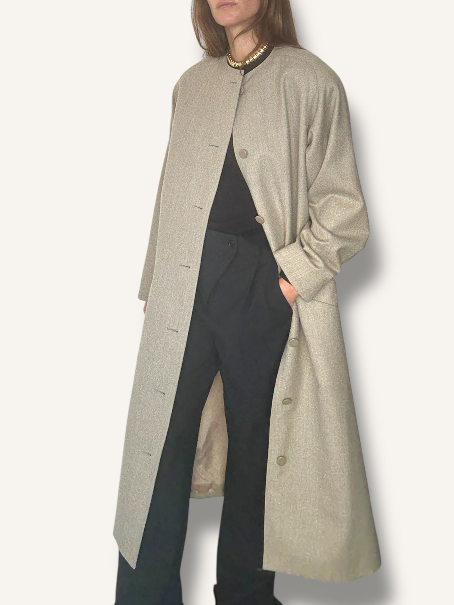 Taupe Boxy Coat