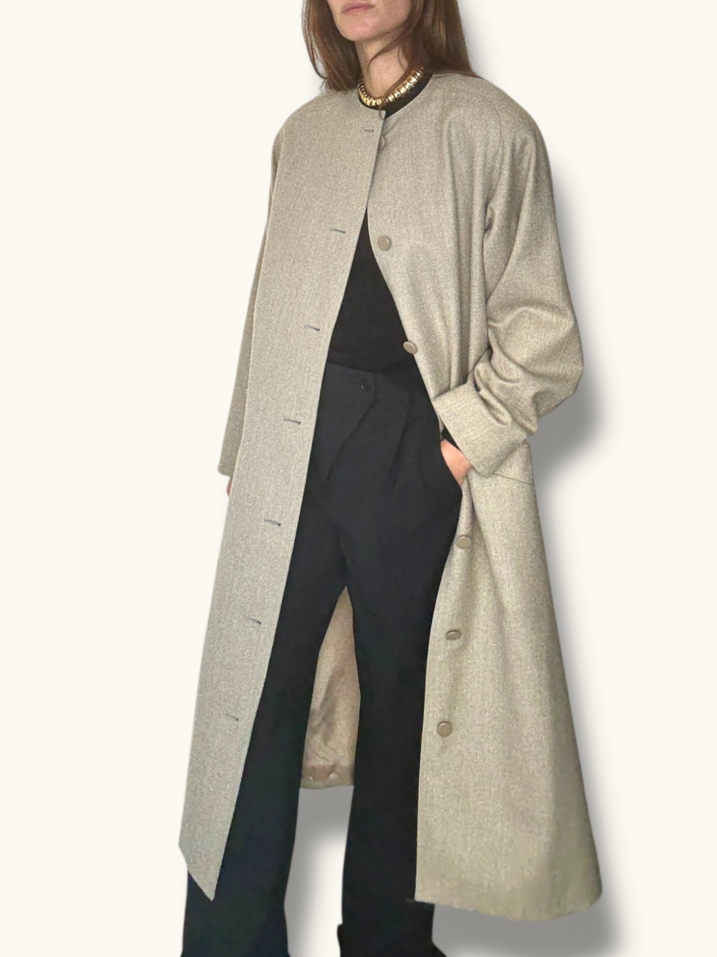Taupe Boxy Coat