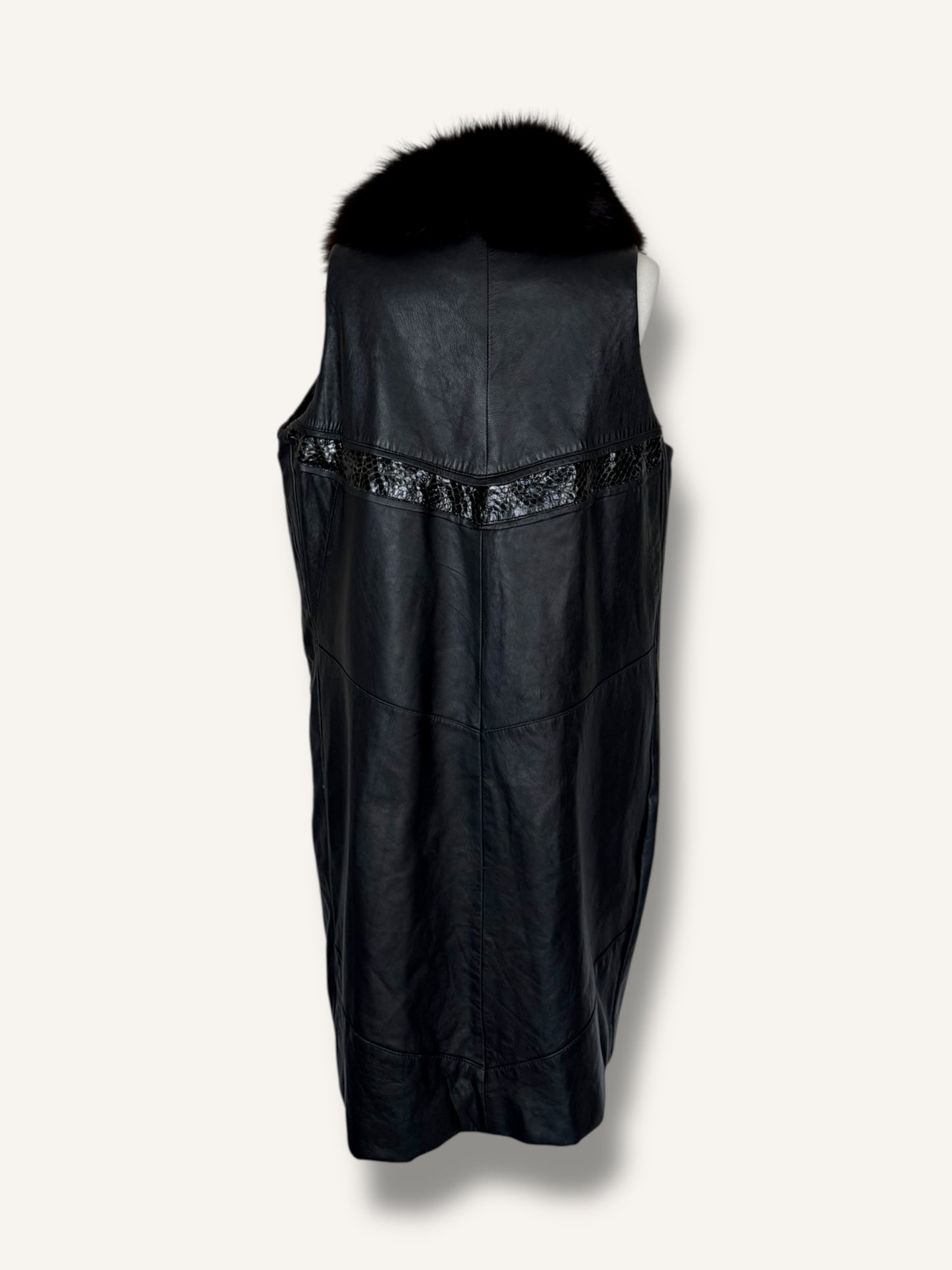 Leather & Fur Vest