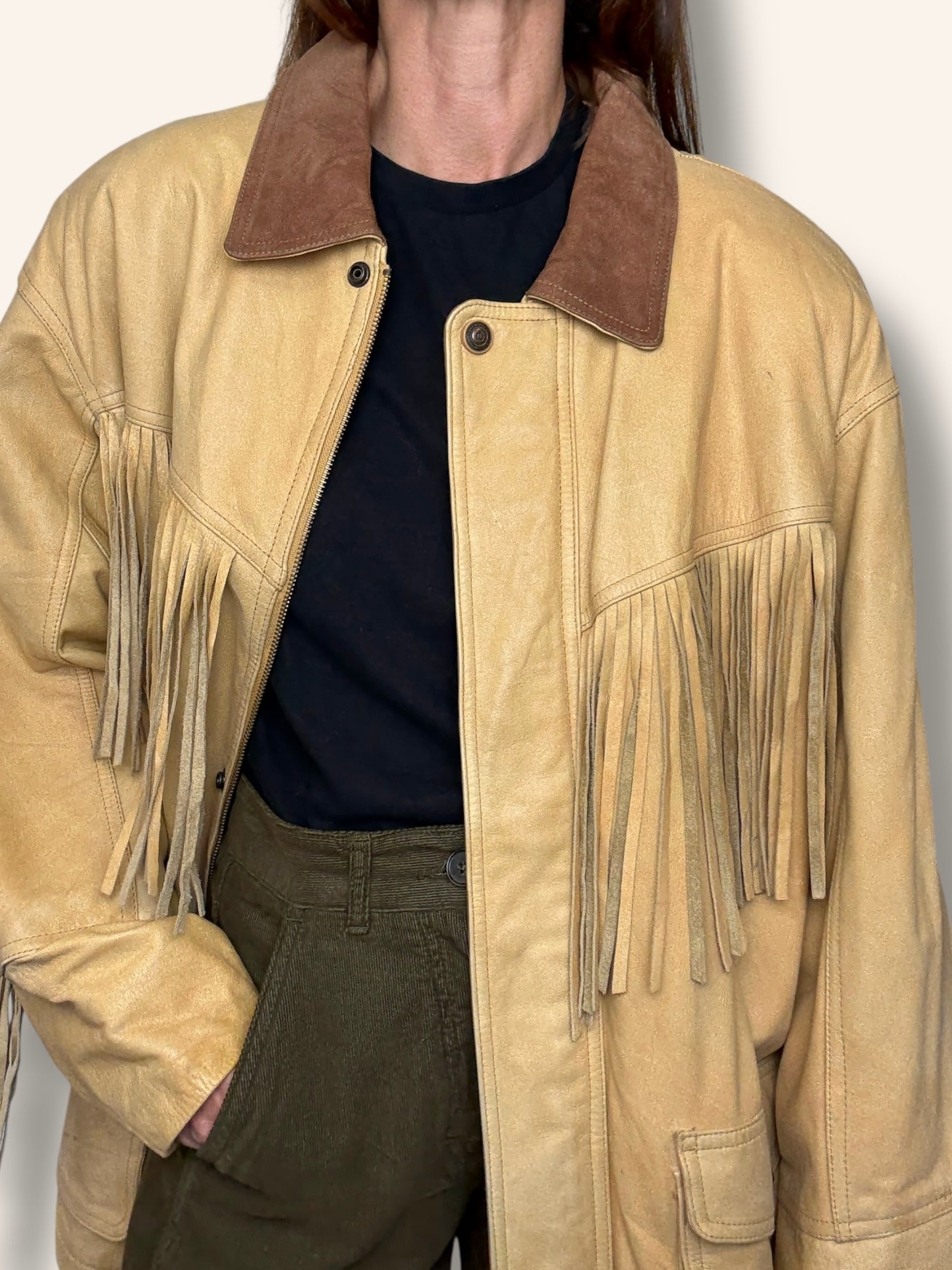 Fringe Leather Jacket