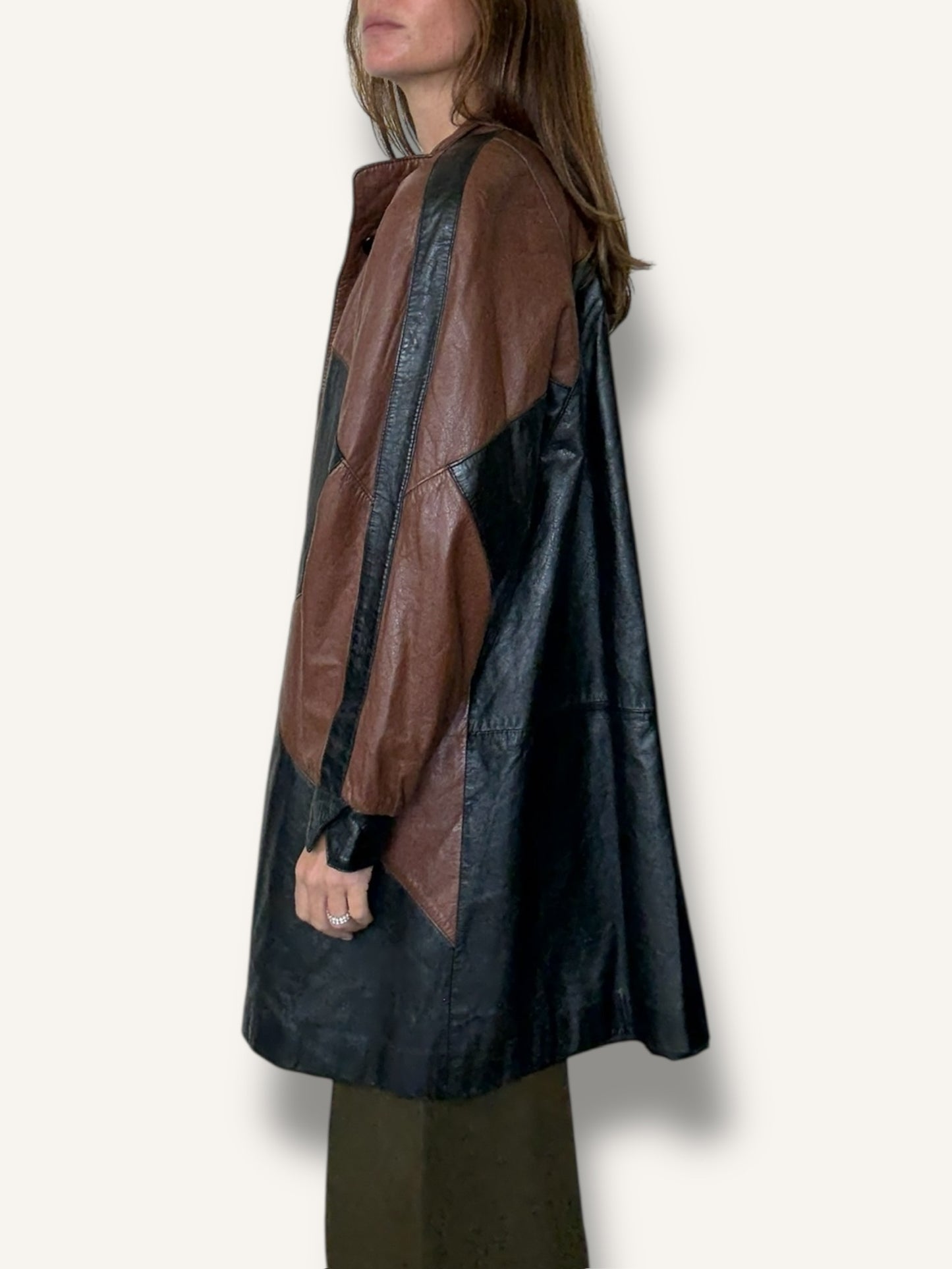 Patchwork Leather Jacket