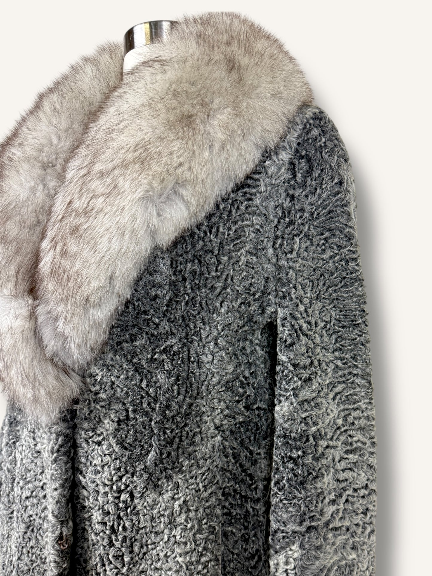 Lambskin and Mink Coat