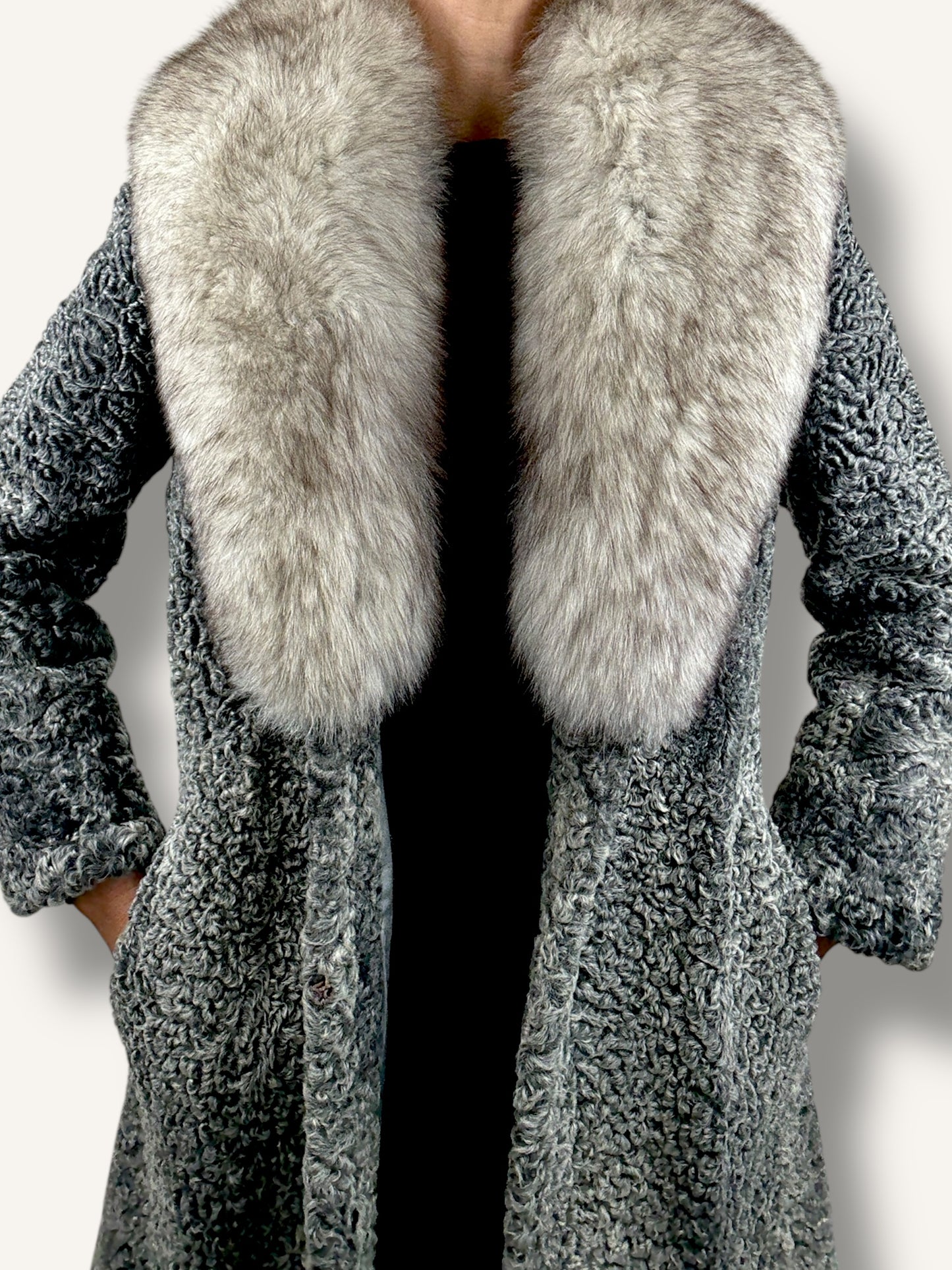 Lambskin and Mink Coat