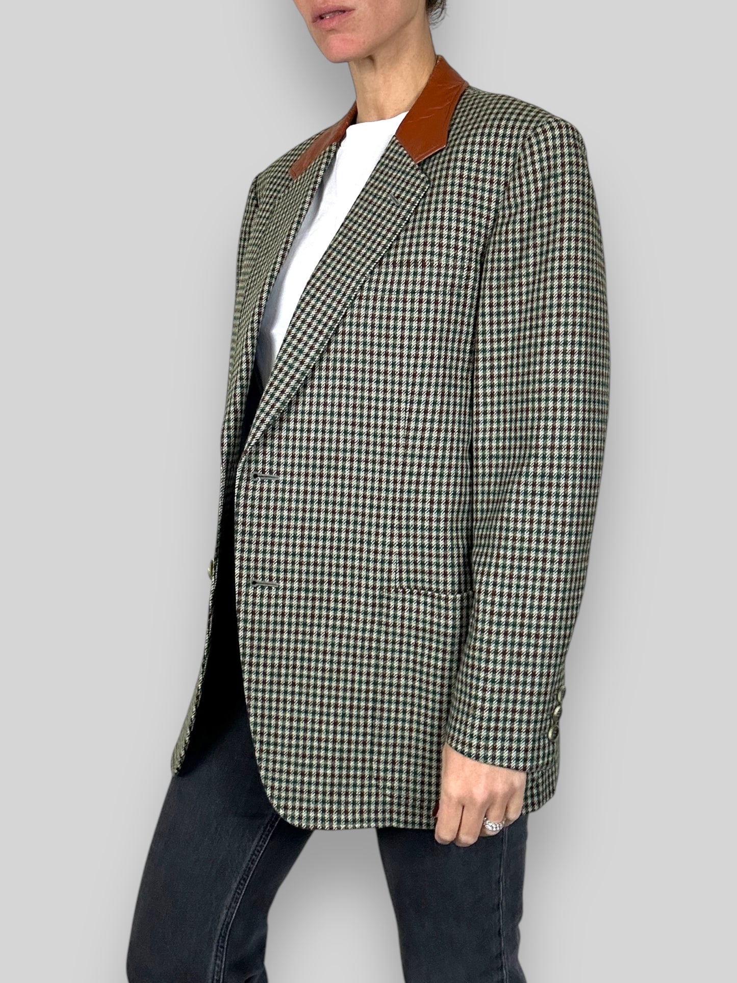 Checked Blazer