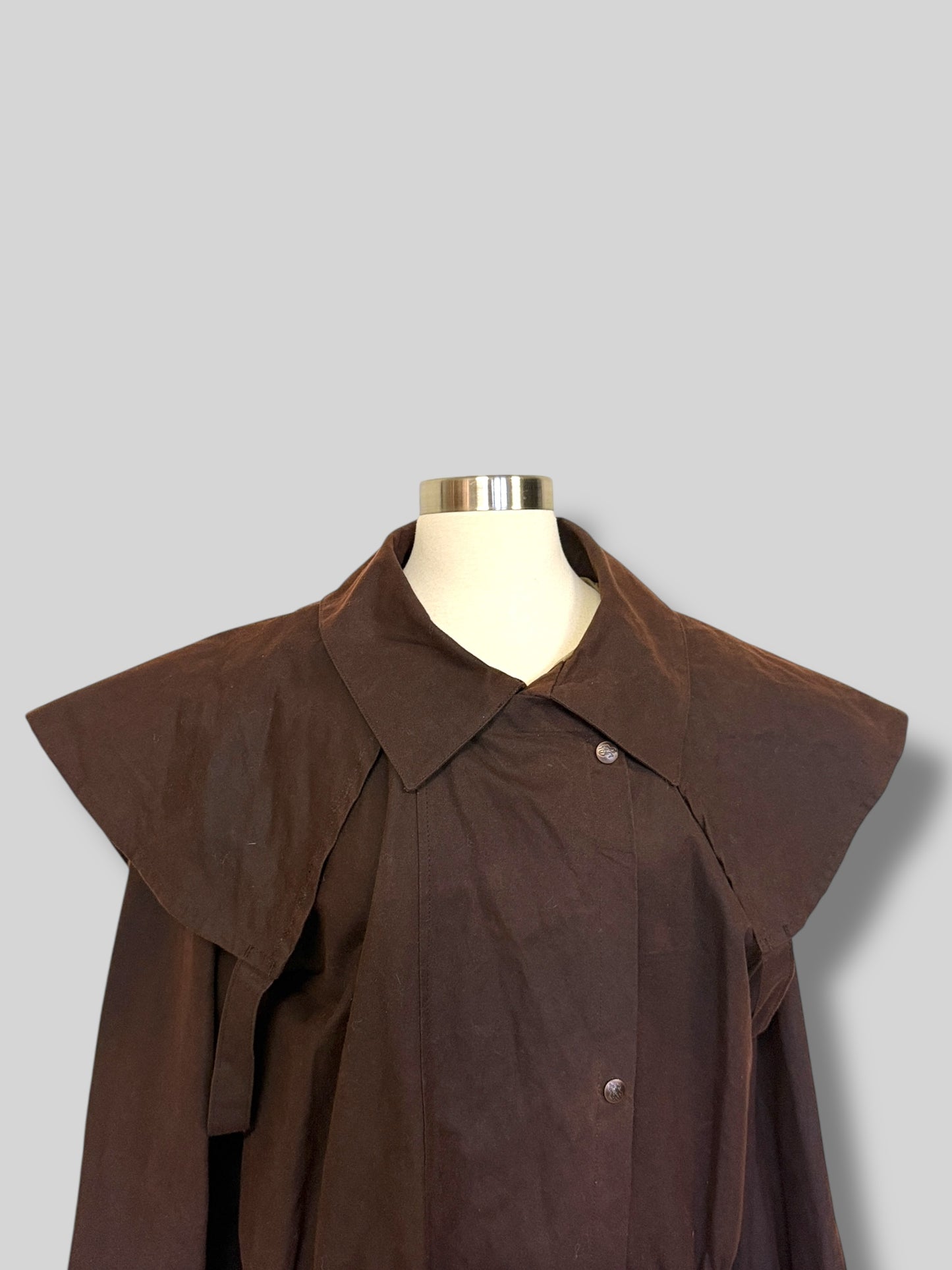 Brown Oilskin Trench