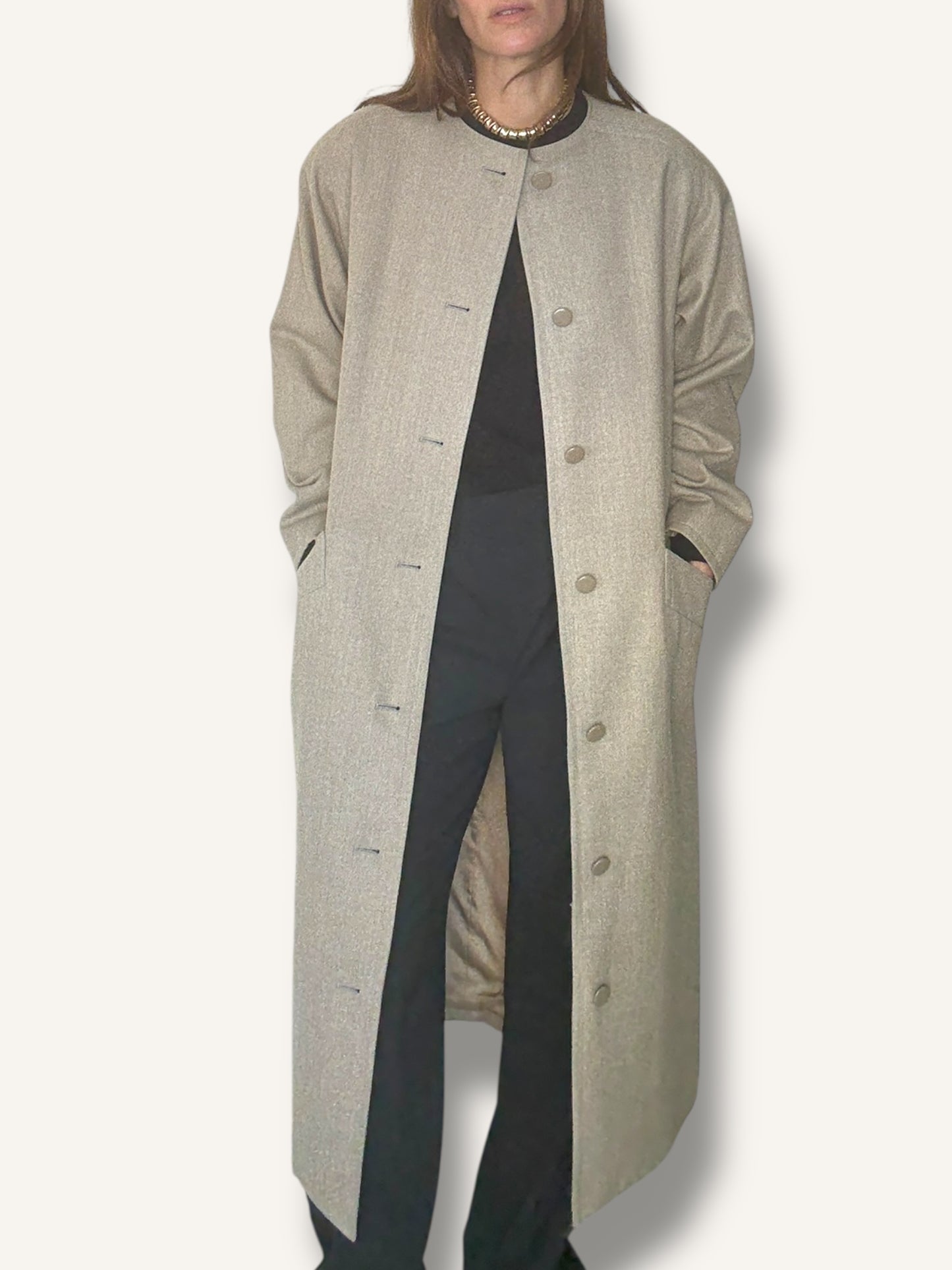 Taupe Boxy Coat