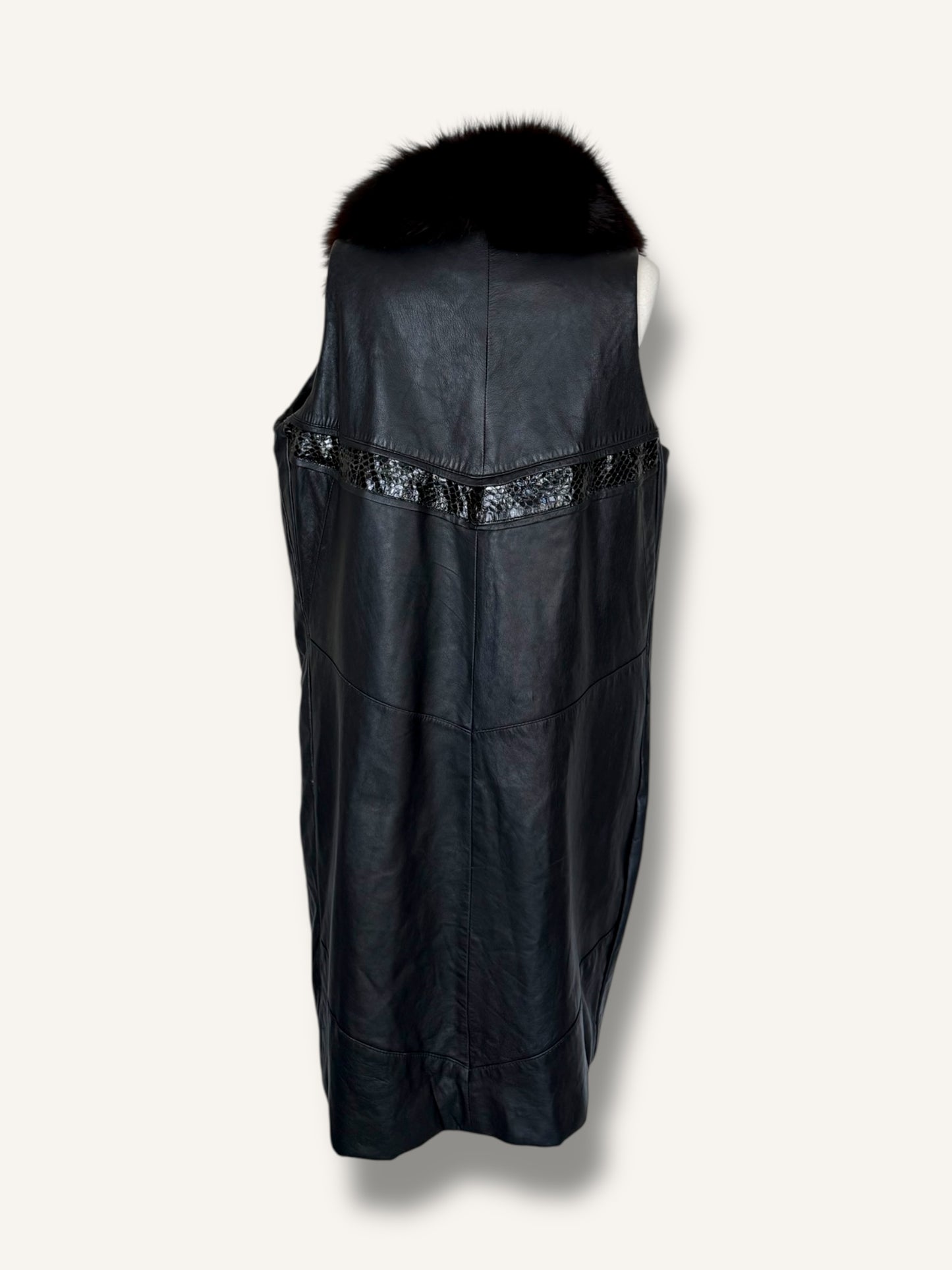 Leather & Fur Vest